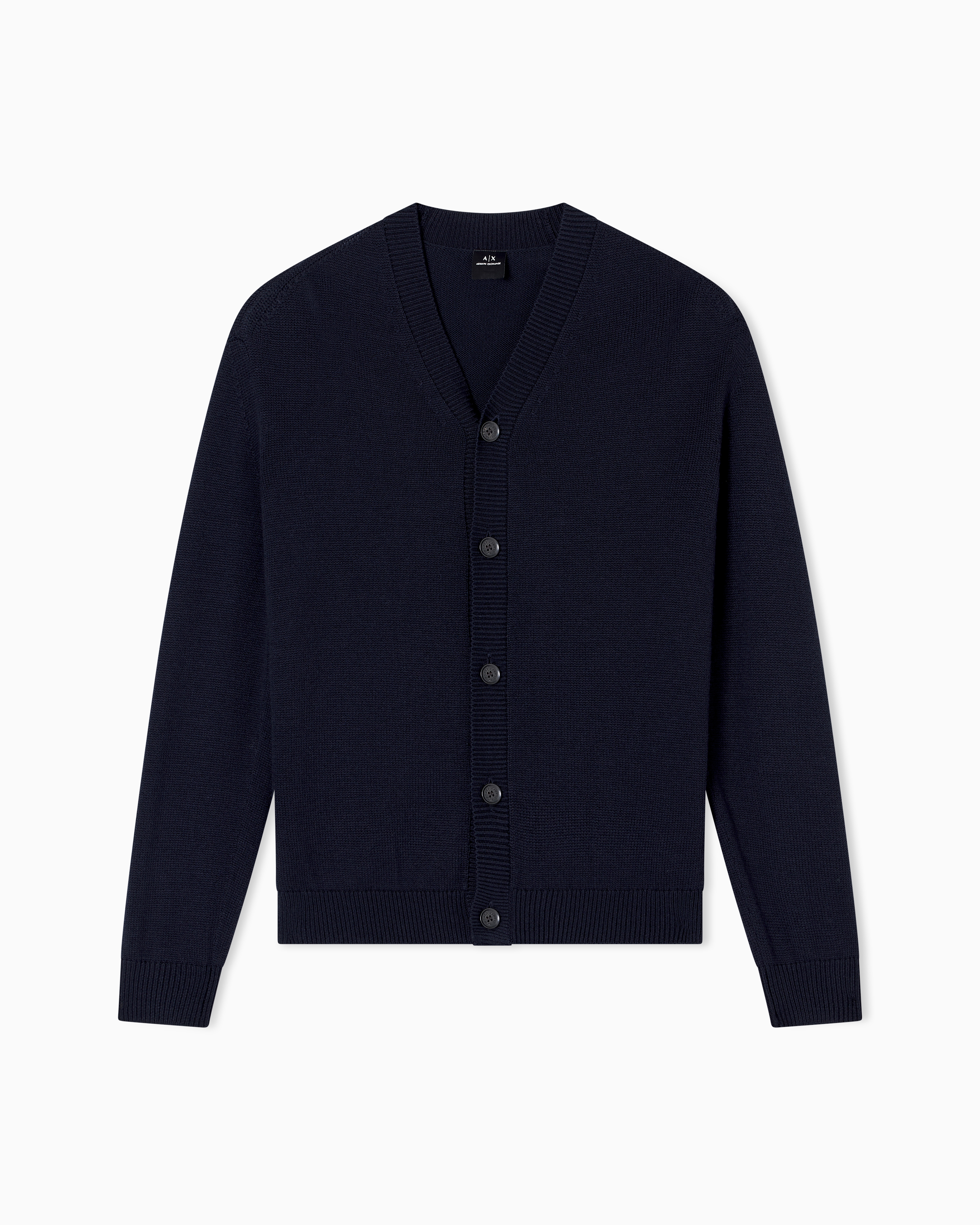 Armani Exchange - Cardigans, Man, Navy Blue, Size: