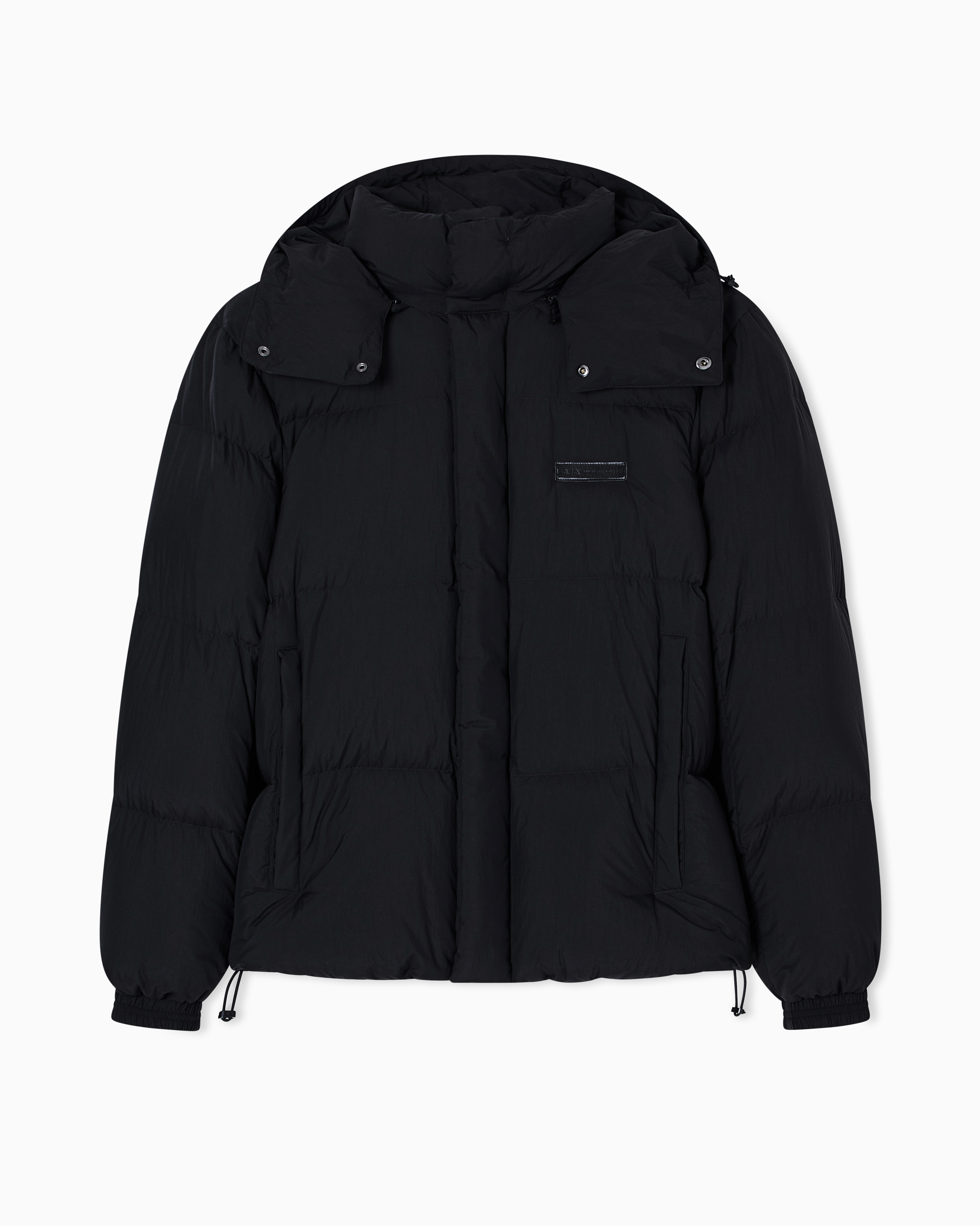 Armani Exchange - Quilted down jacket with hood, Man, Black, Size: