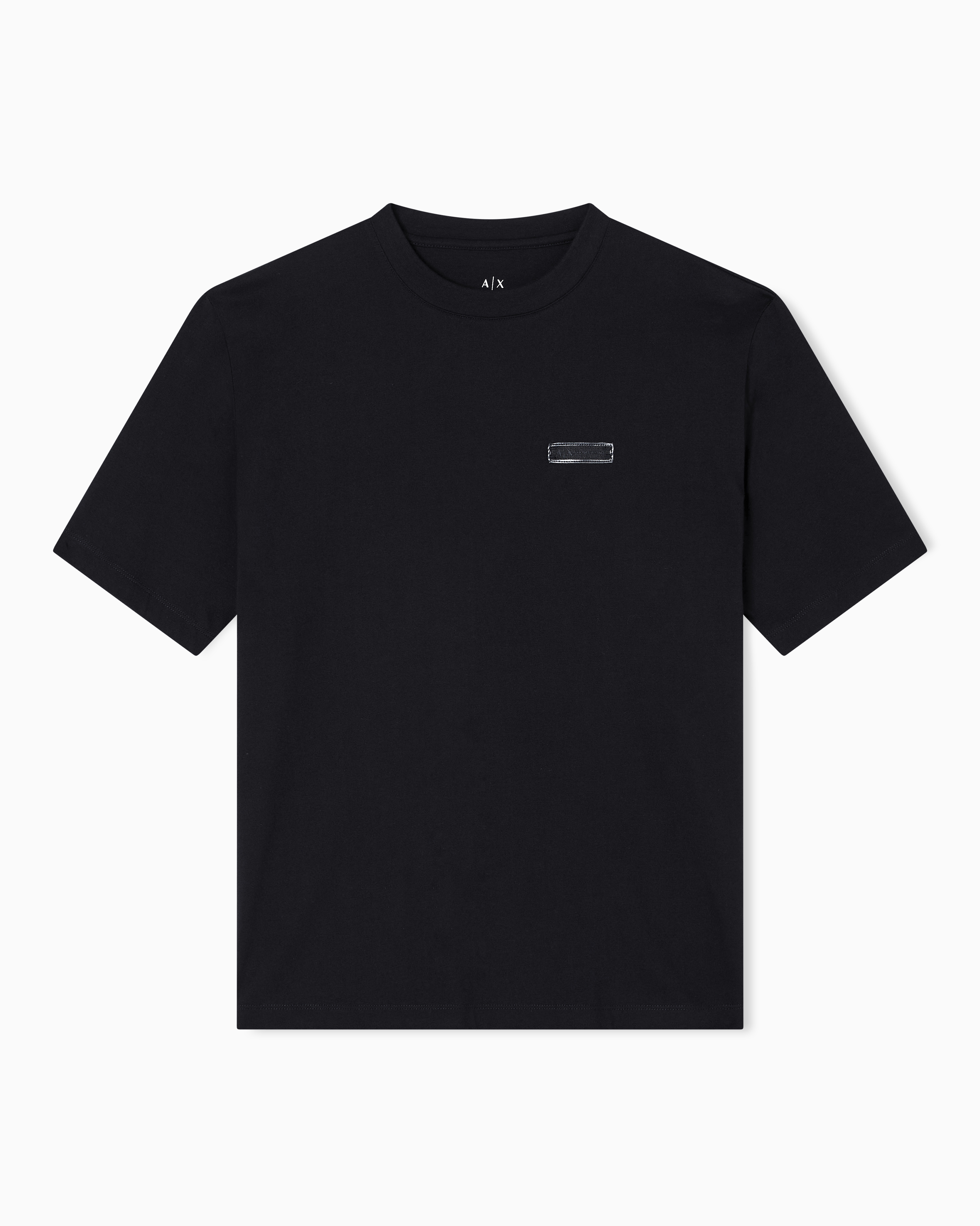 Armani Exchange Black Regular Fit T-Shirts Medium