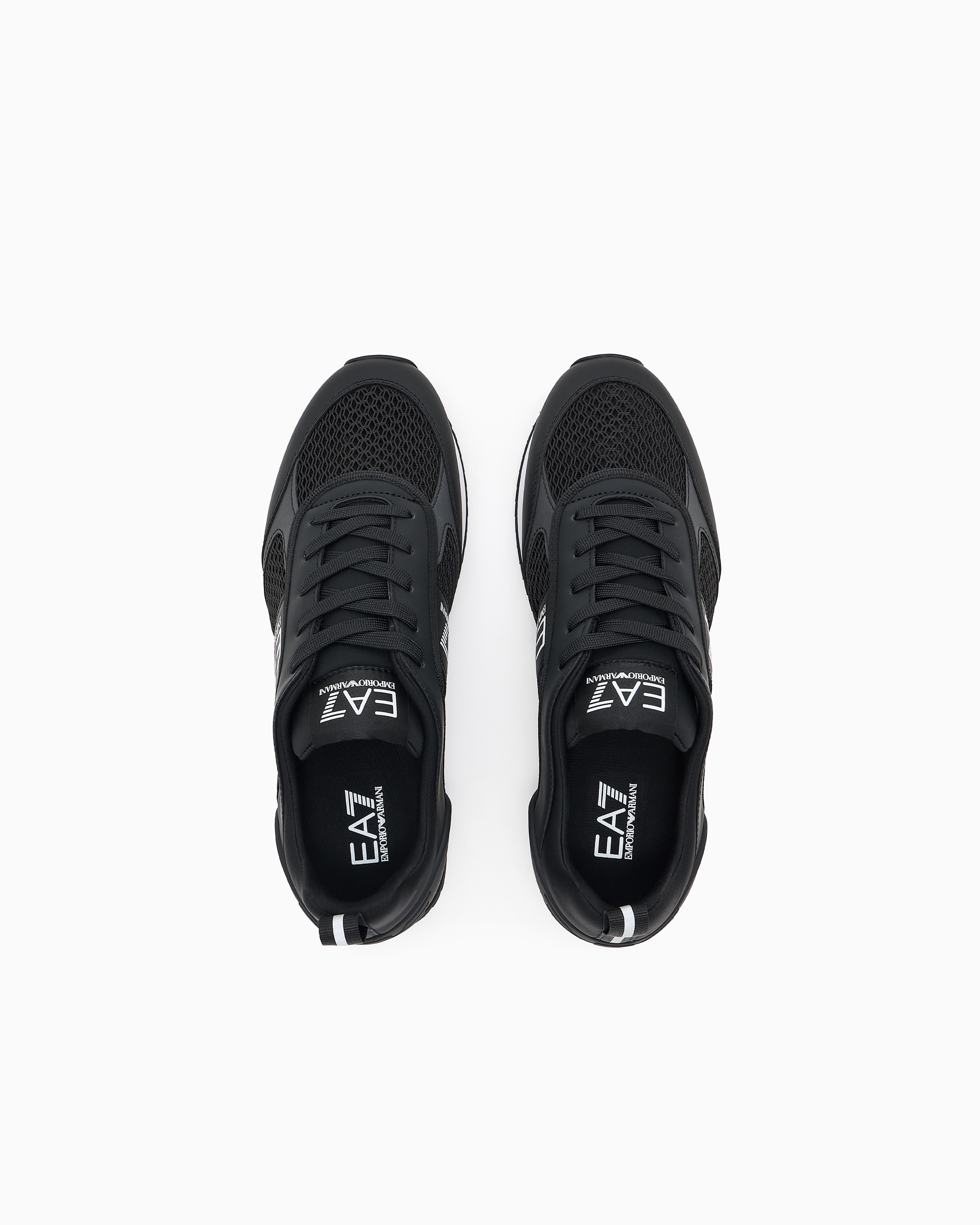 Ea7 Black And White Laces Sneakers
