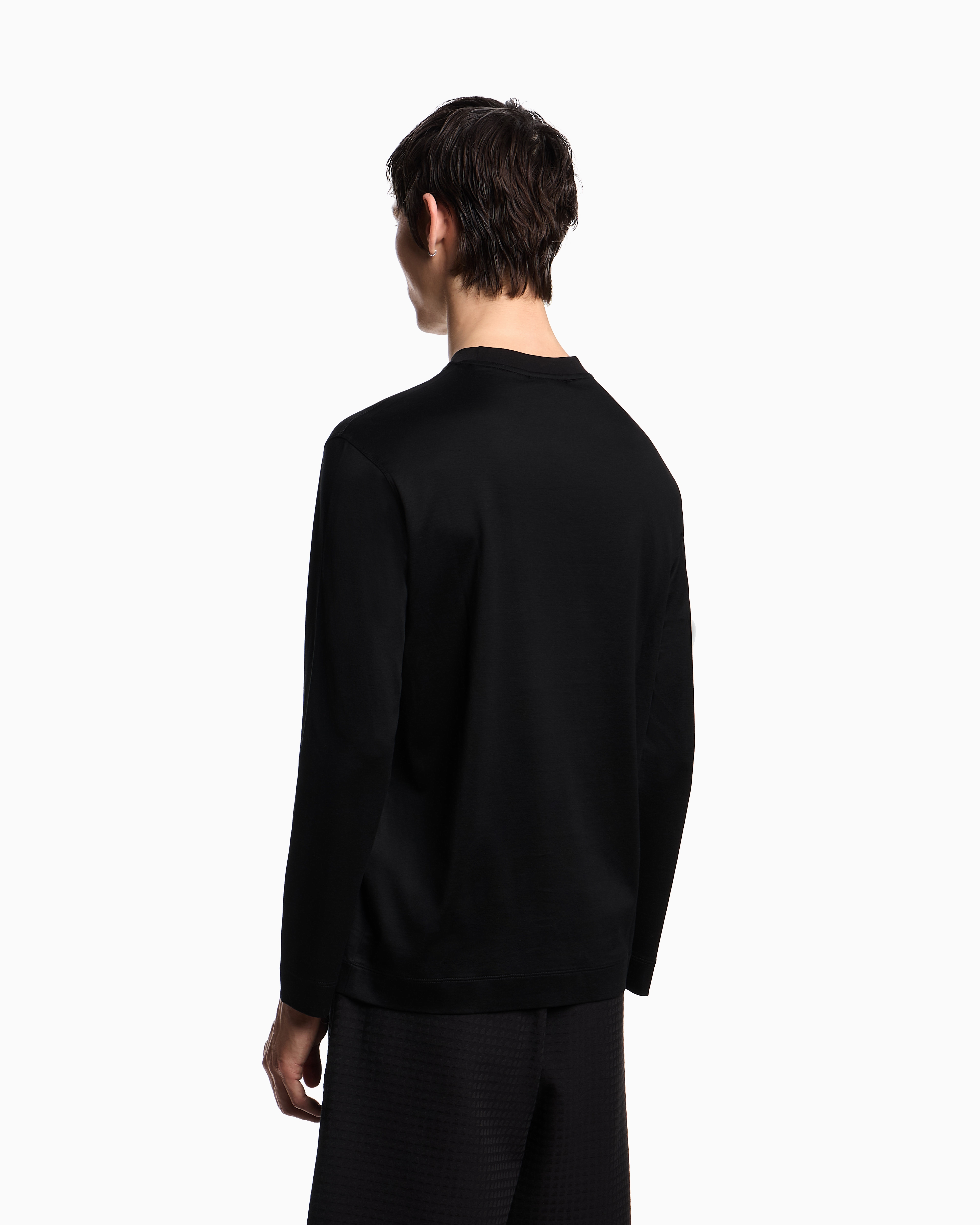 EMPORIO ARMANI▼リヨセル混紡 ボンディングジャージー パーカー undefined
