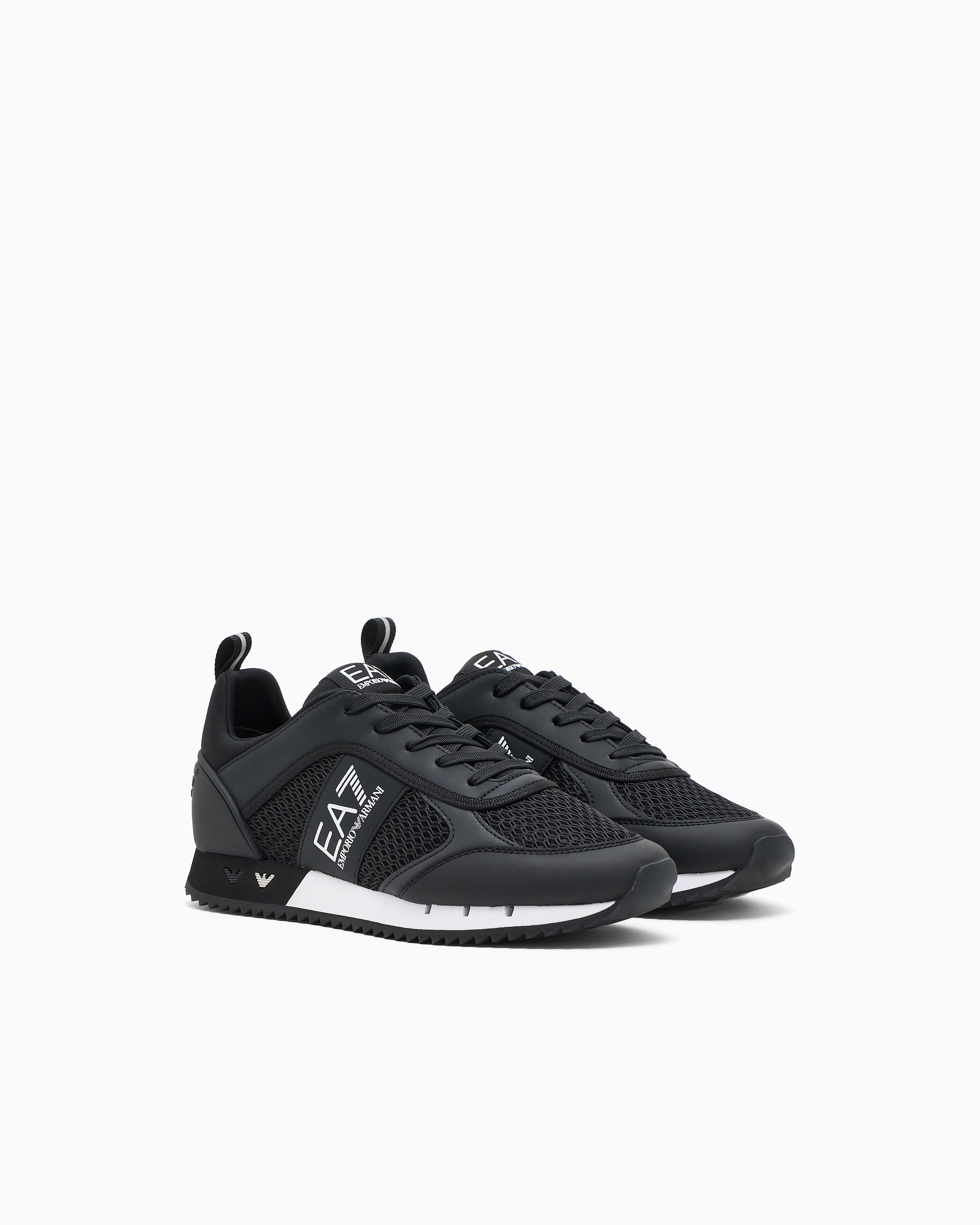 Ea7 Black And White Laces Sneakers