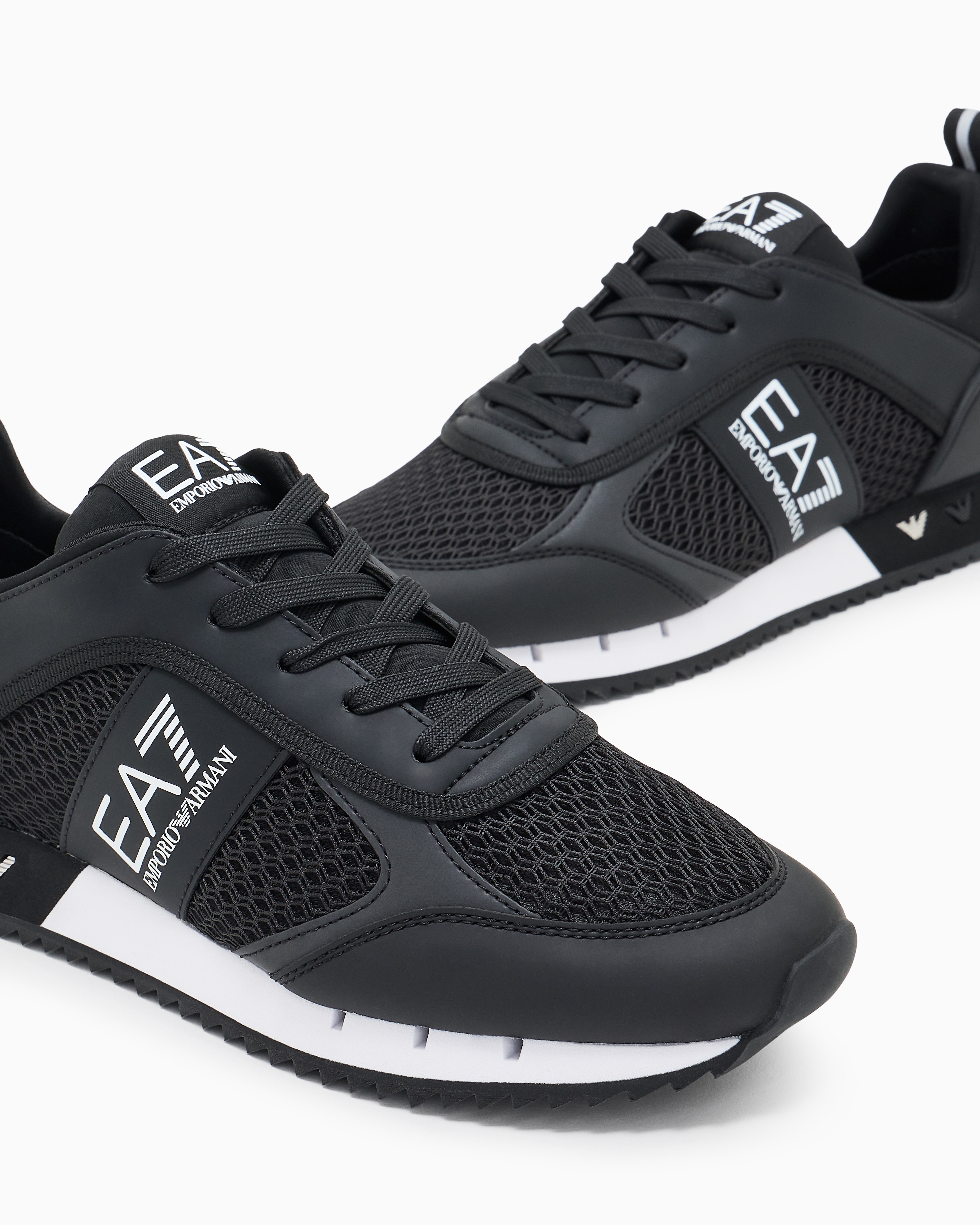 Ea7 Black And White Laces Sneakers