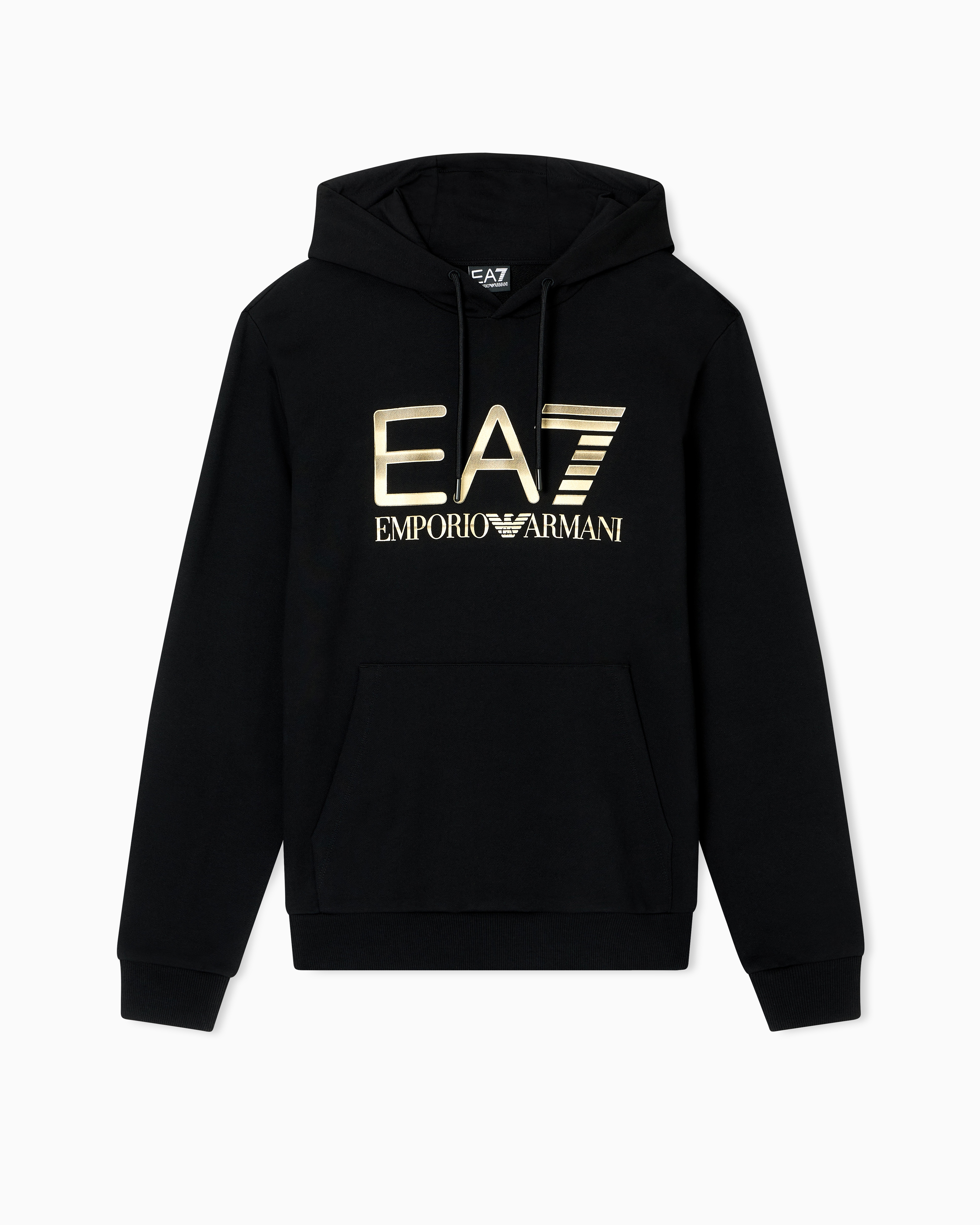 Logo Series stretch-cotton hooded sweatshirt with oversized