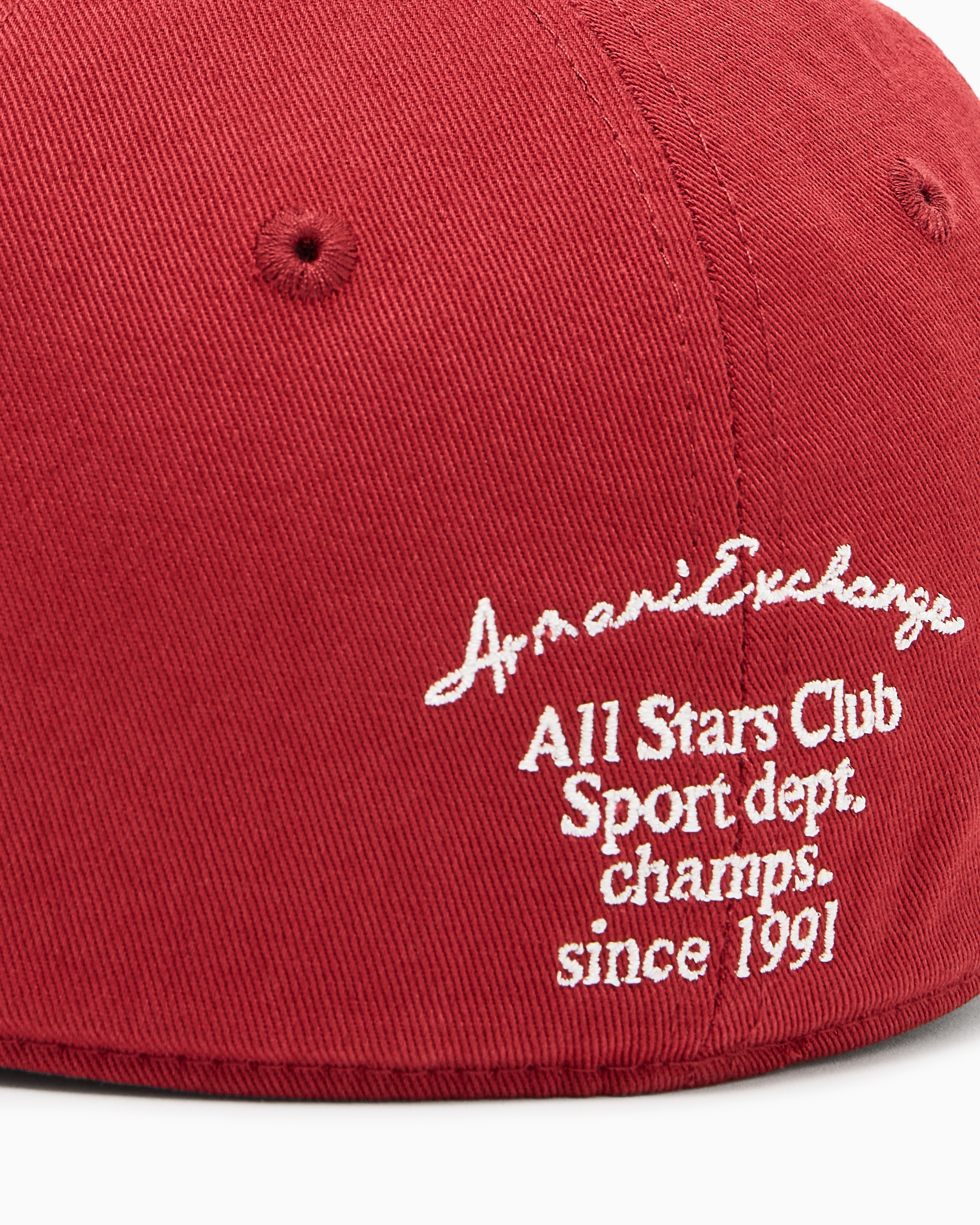 Armani Exchange - Hat with patch, Man, Red, Size: TU
