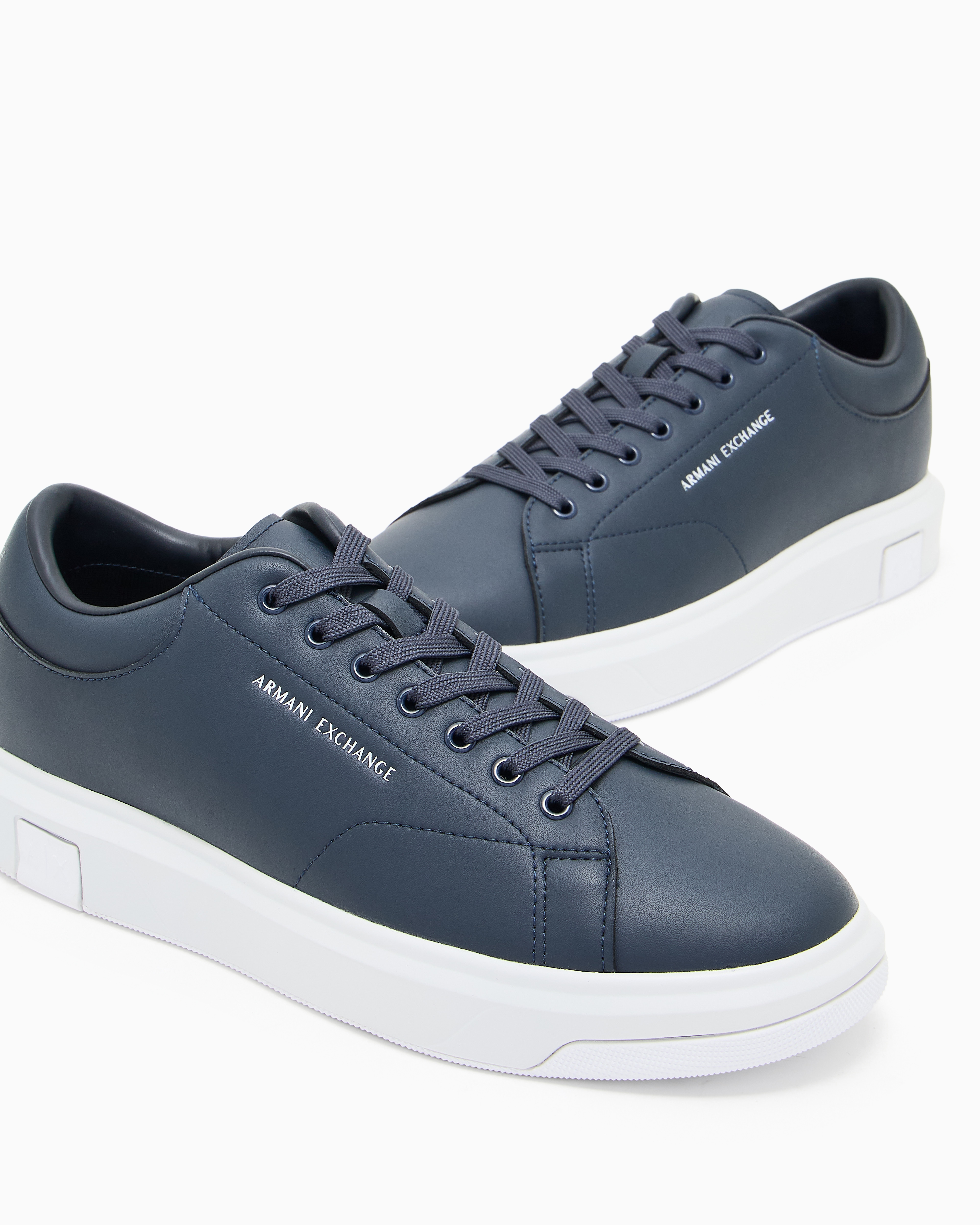 スニーカー ARMANI EXCHANGE Men Sneakers Blue XUX123XV534 00285 Action leather sneakers | Armani Exchange