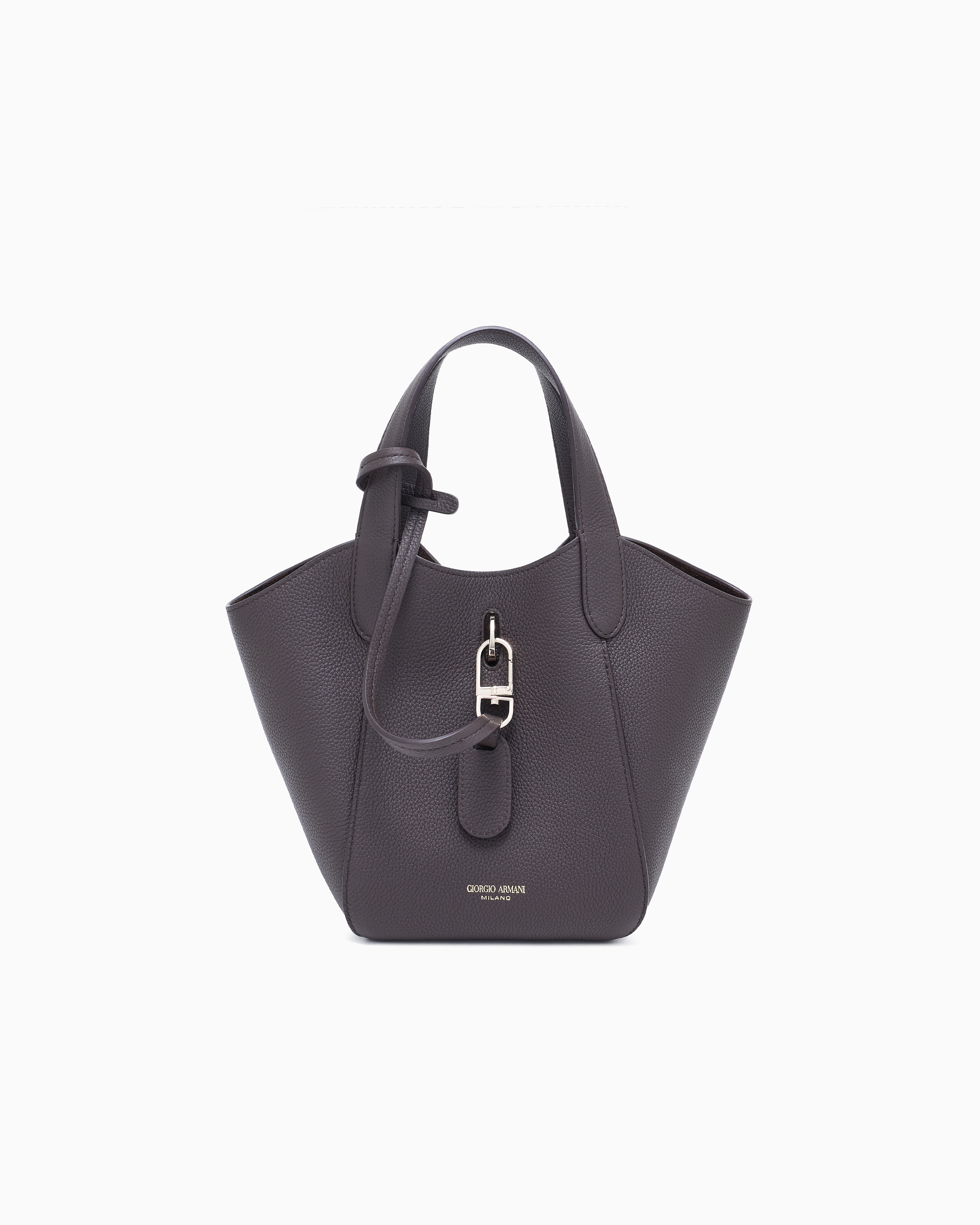 トートバッグ GIORGIO ARMANI FW25 HANDBAG (GW001709 AF14186 U6032) Large pebbled leather tote bag | Giorgio Armani