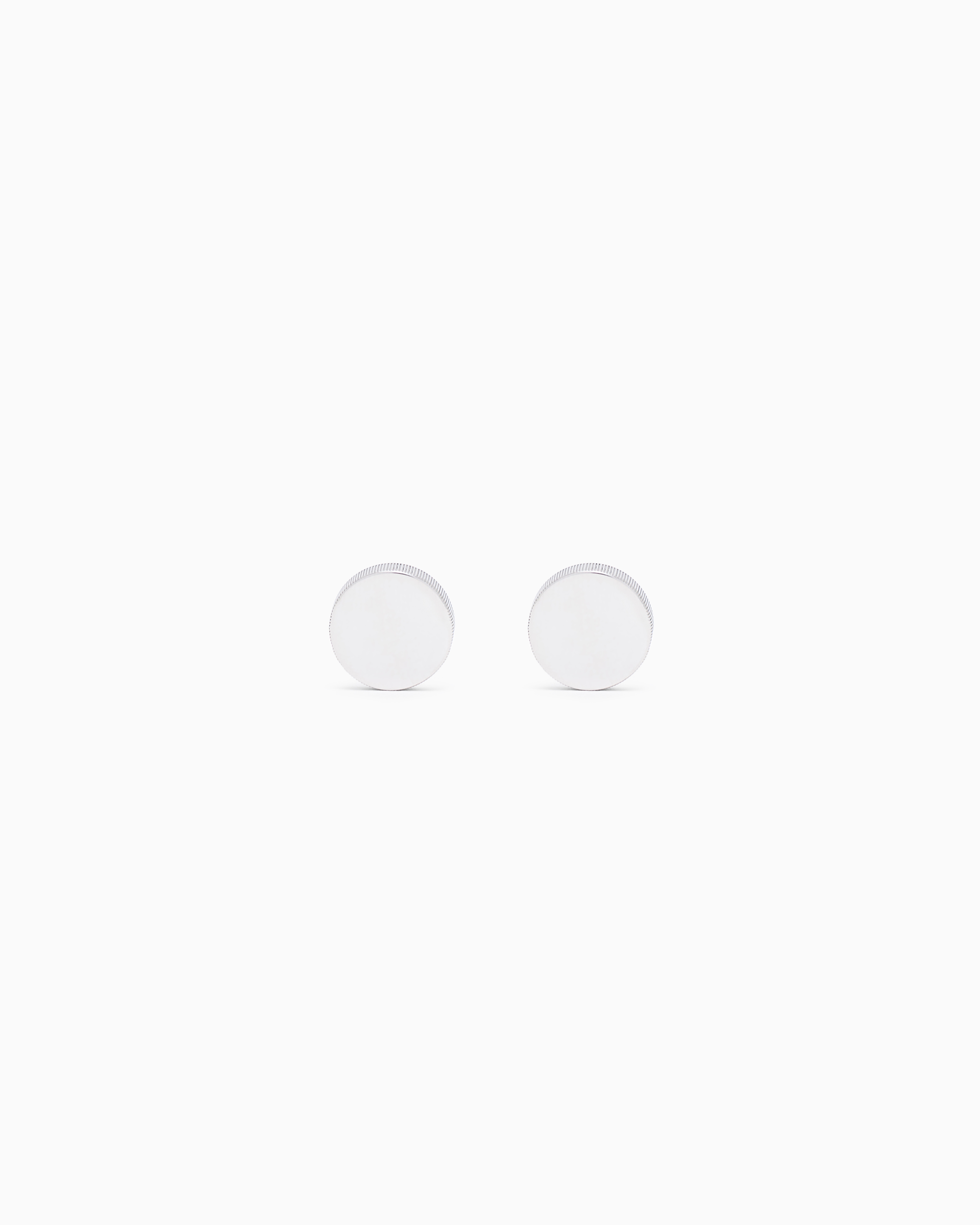 Giorgio Armani Sterling Silver Cufflinks With Milleraies Insert