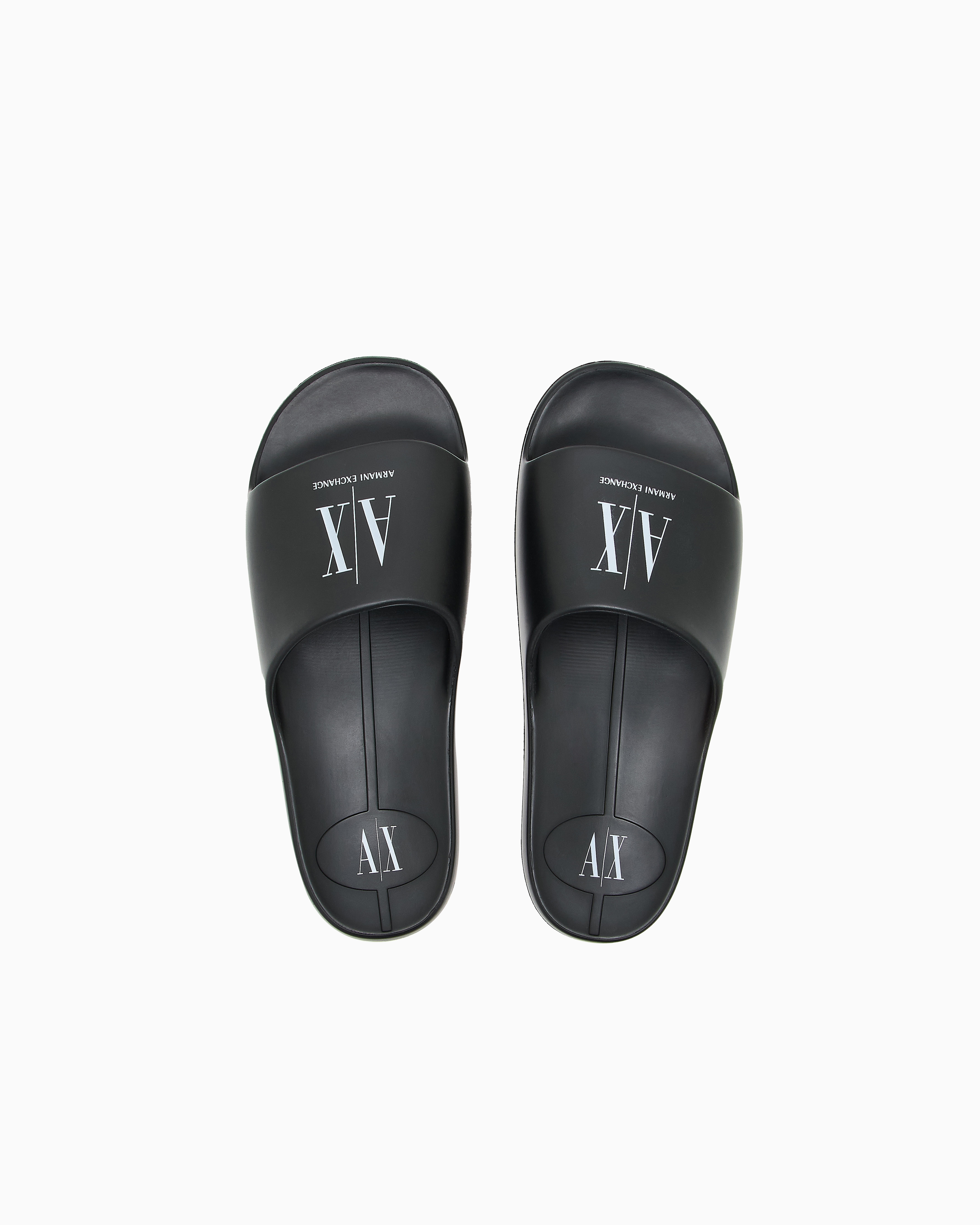 Slippers with Icon Project logo | Armani Exchange