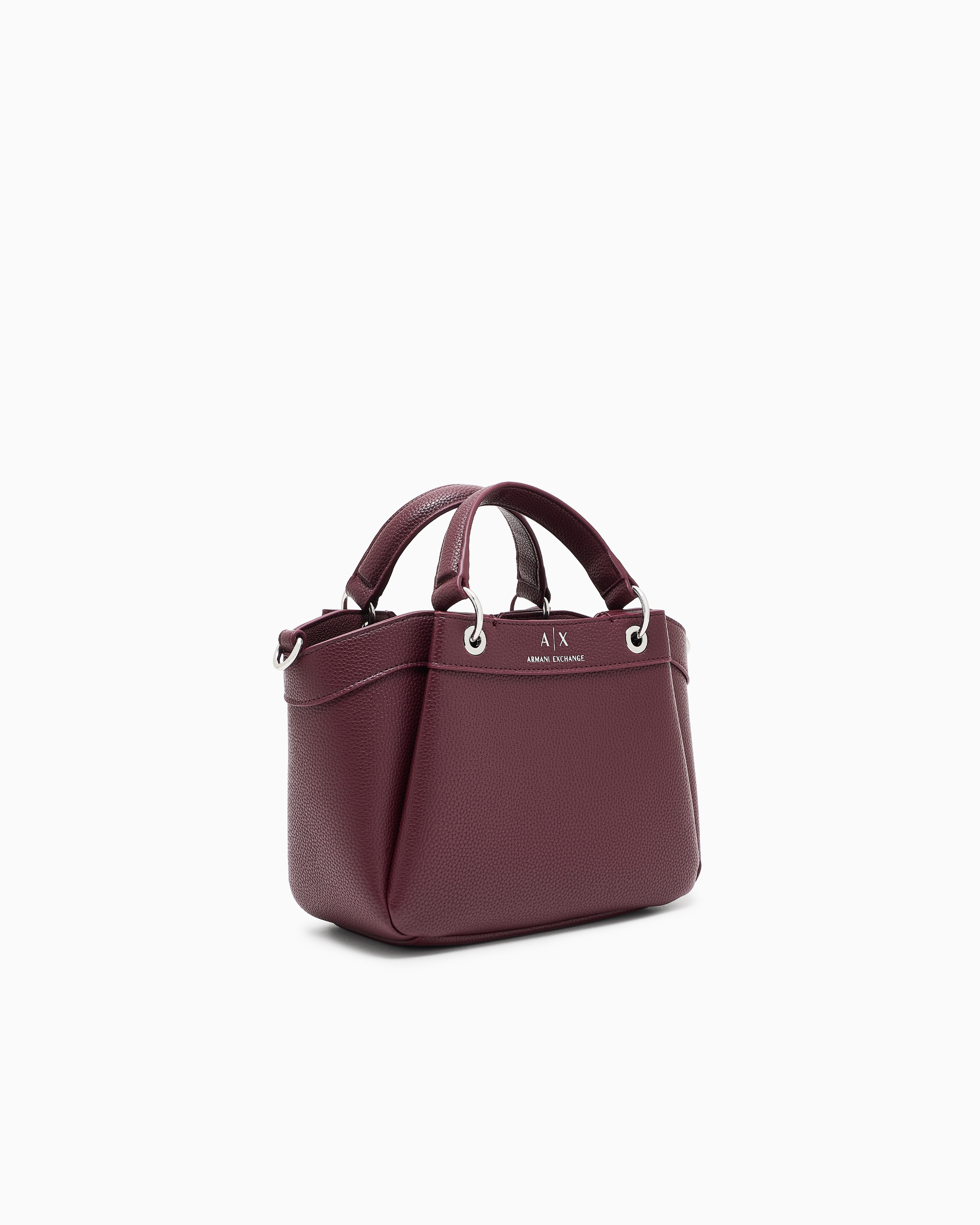 Armani Exchange - Small handbag with degradè shoulder strap, Woman, Burgundy, Size: TU