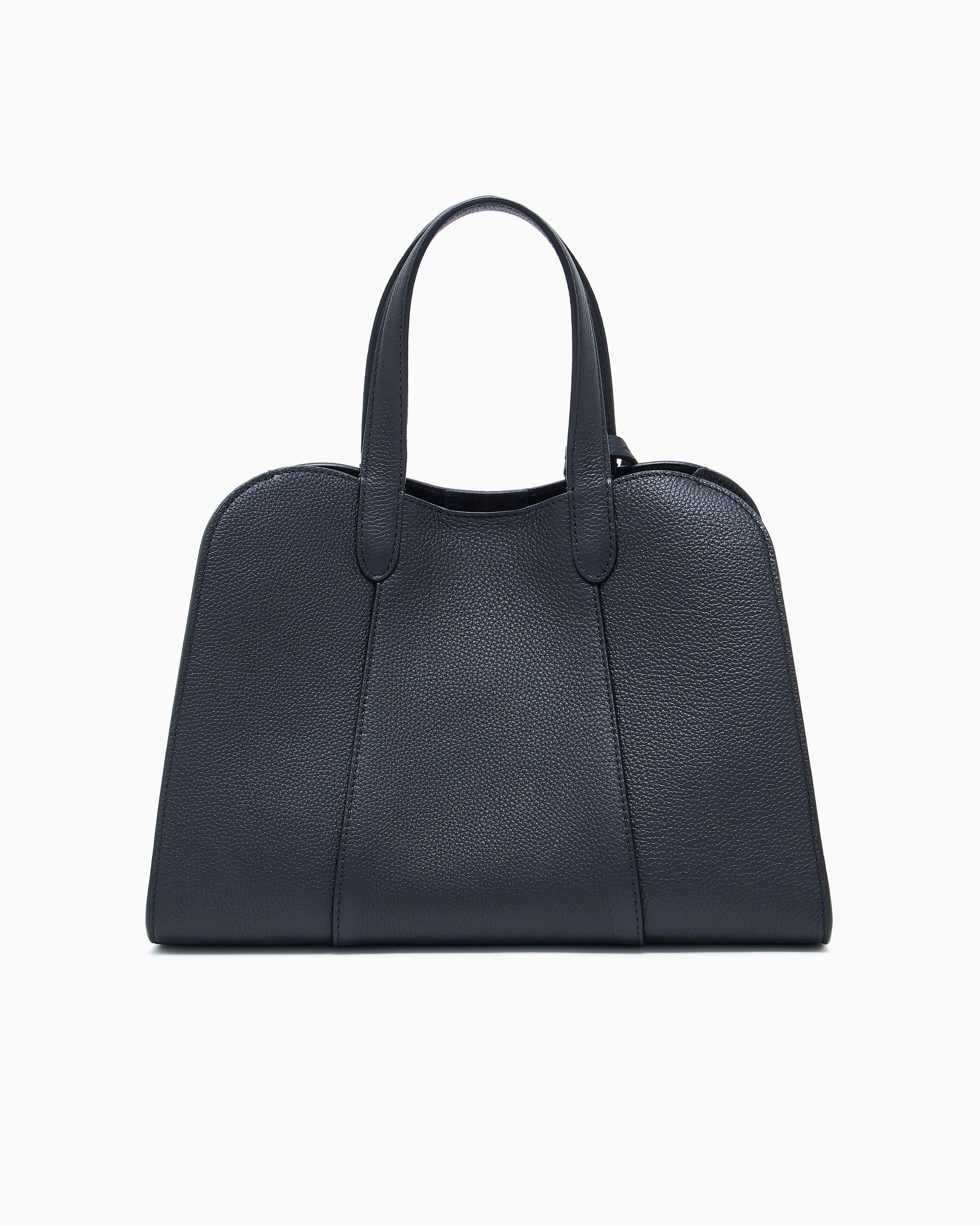 Giorgio Armani Small Tote Bag In Pebbled Leather