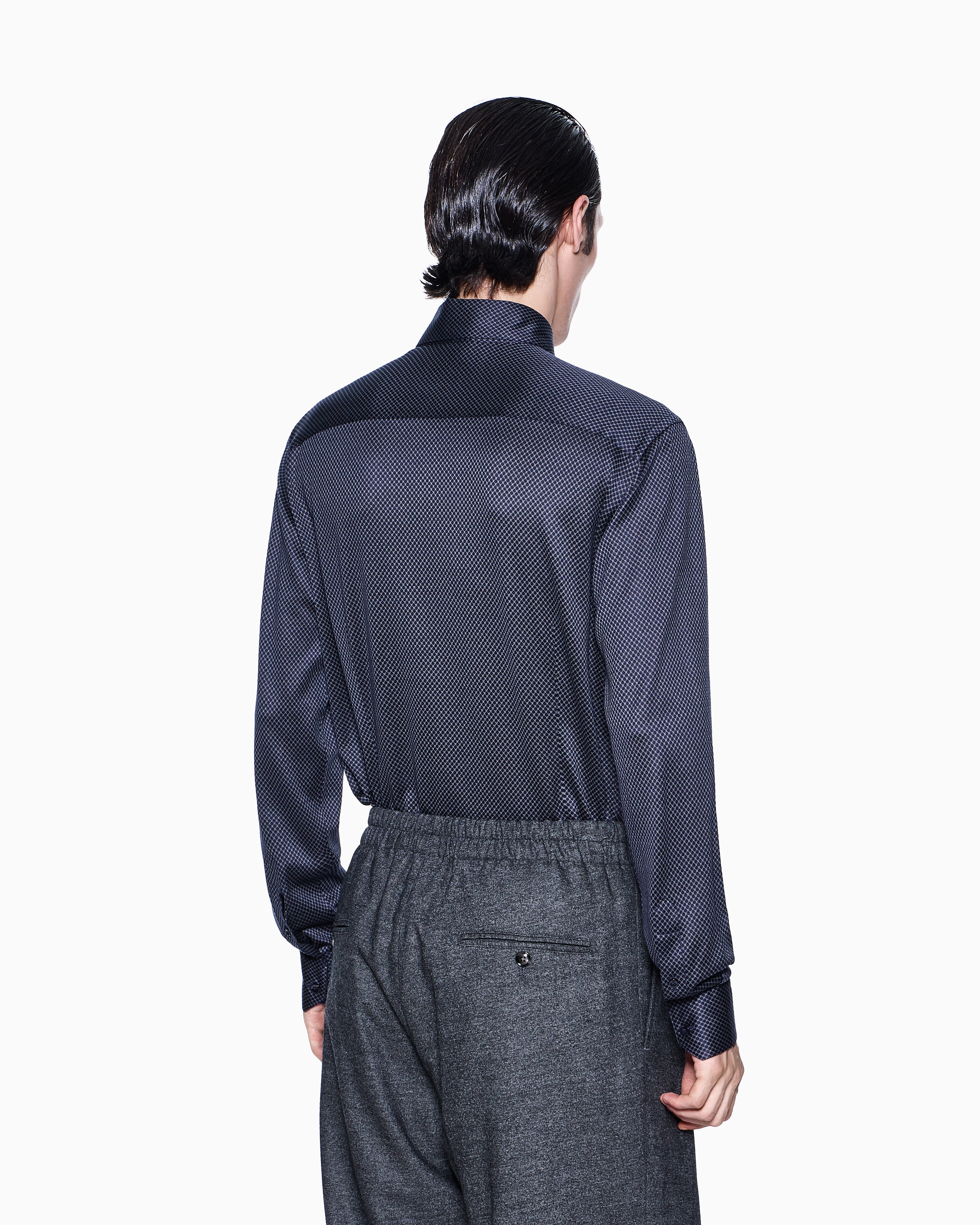 コート Giorgio Armani Jacquard Hemp Linen And Silk Caban Jacquard hemp, linen and silk caban GIORGIO ARMANI - Nugnes1920