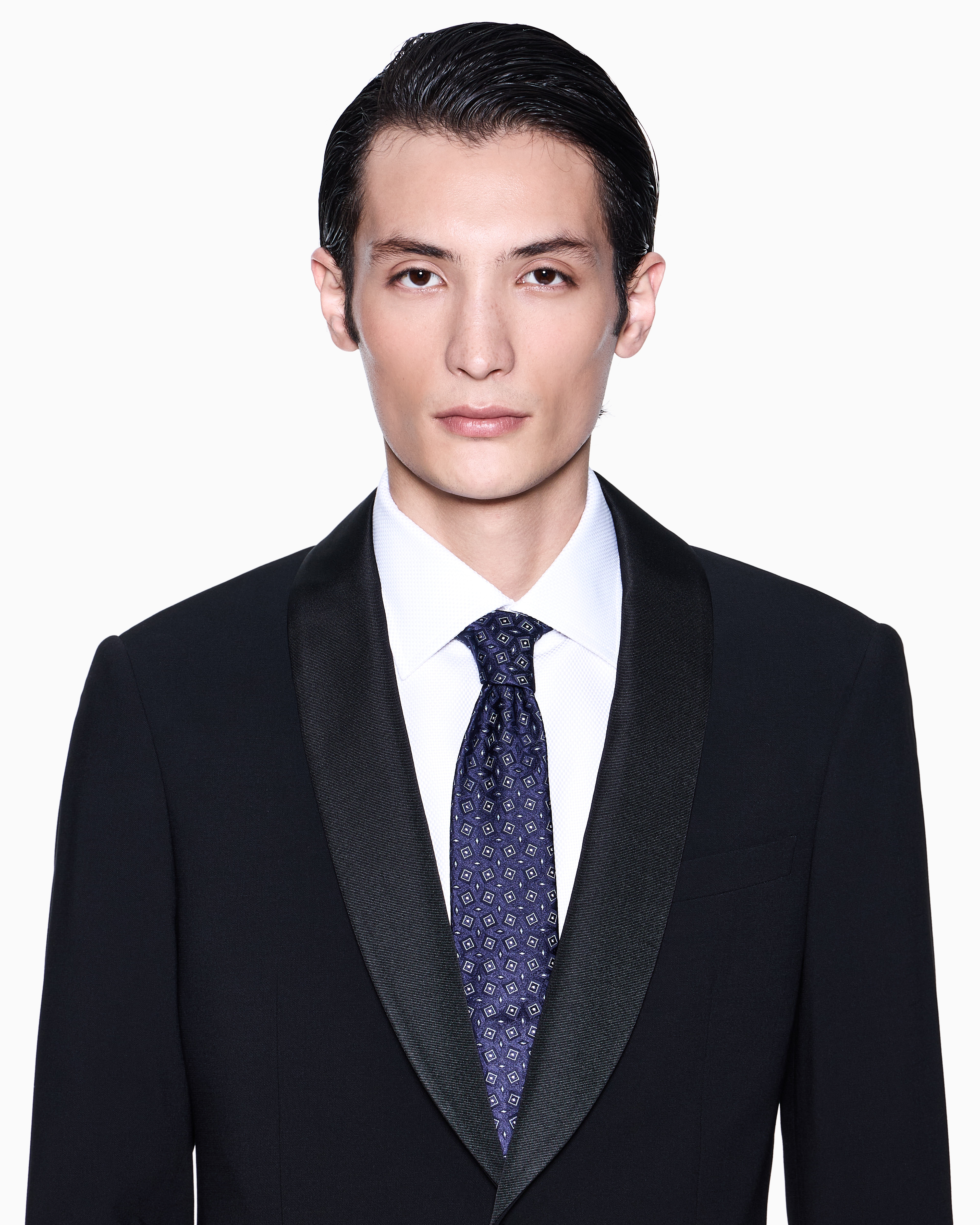 GIORGIO ARMANI ドレスシャツ 青(総柄) 4105025E0083 undefined
