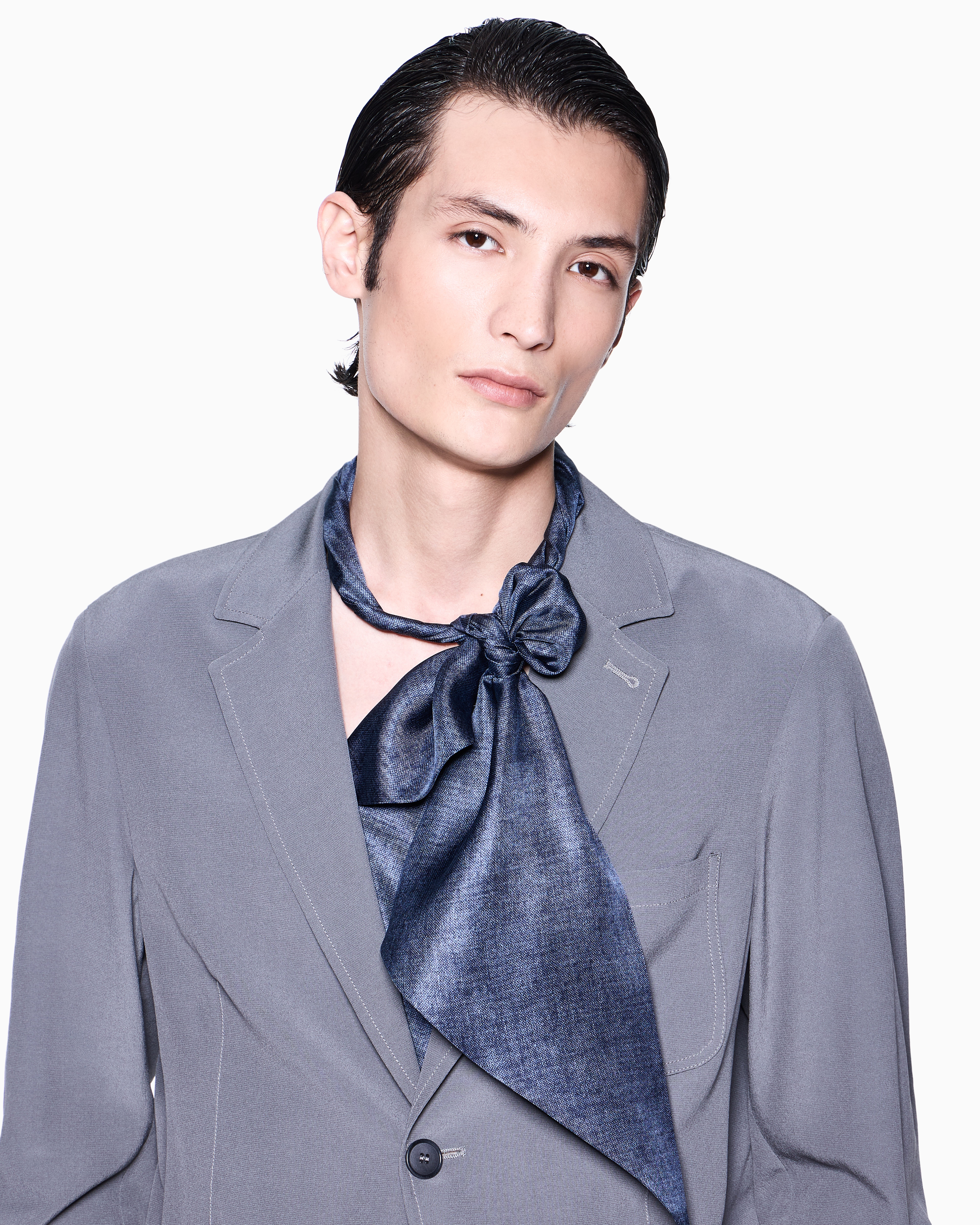 Silk scarf with a faded effect | Giorgio Armani