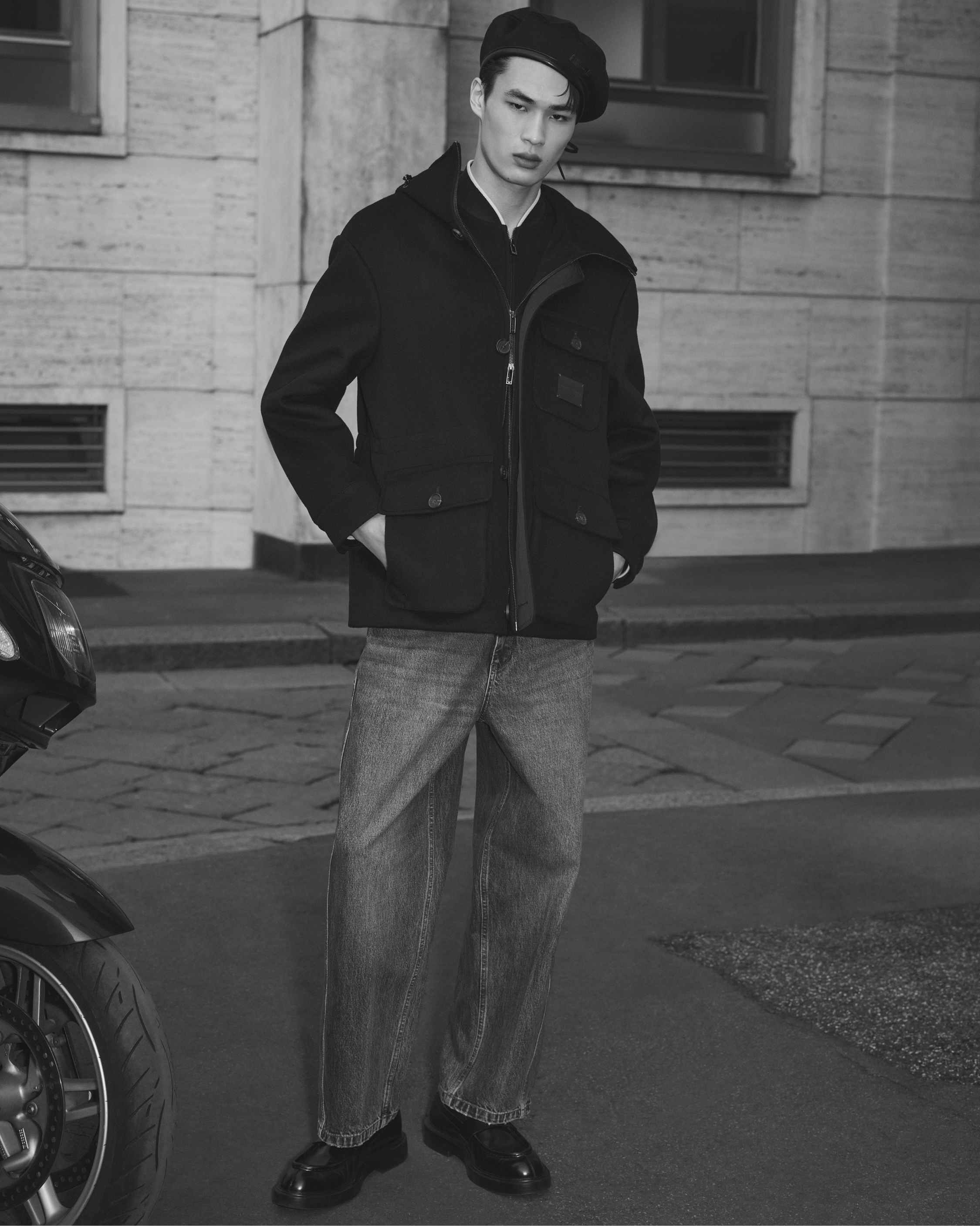 最高級✨18AW エンポリオアルマーニ カシミヤ100% ジャケット ブラック 最高級✨18AW エンポリオアルマーニ カシミヤ100% ジャケット