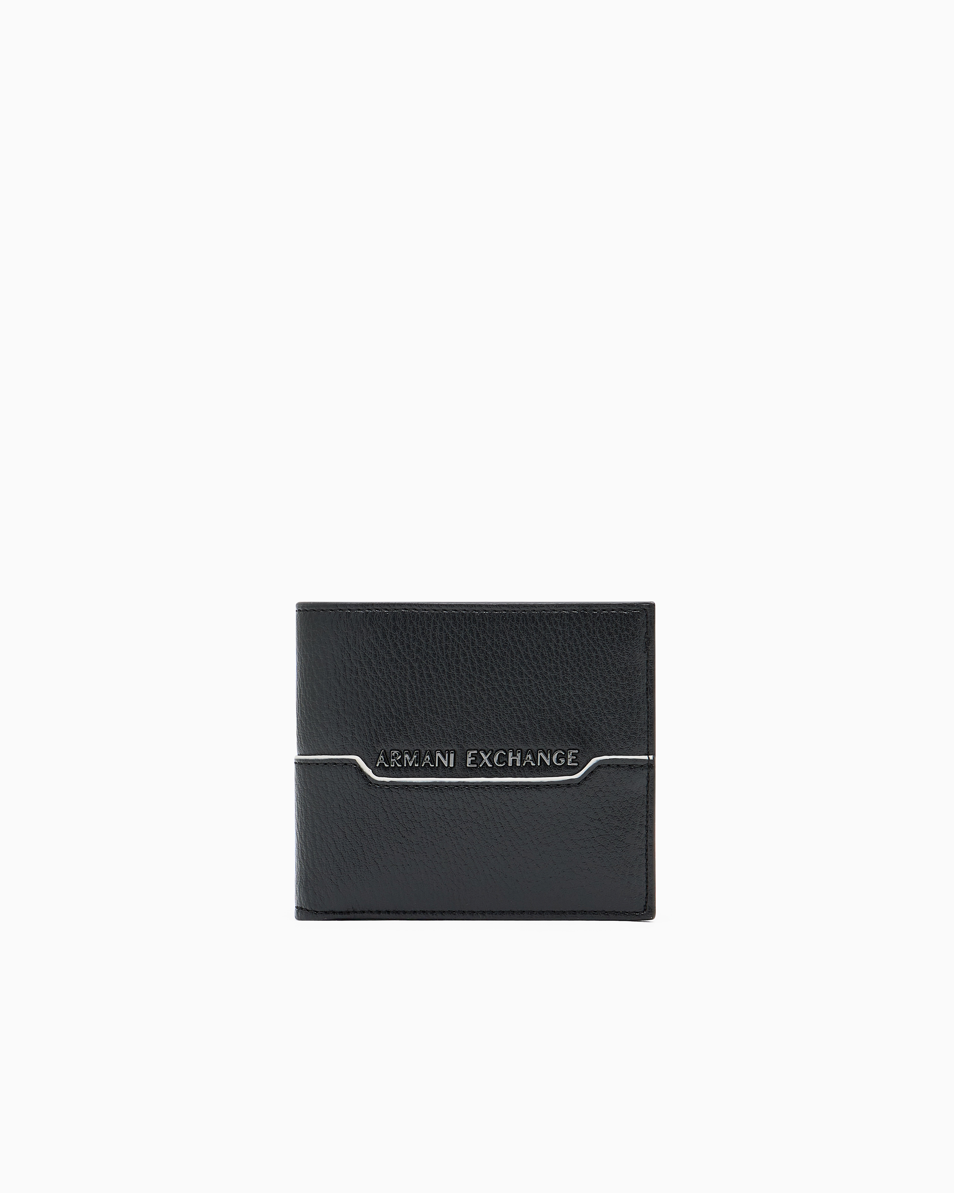 Armani Exchange Logo Wallet In Black
