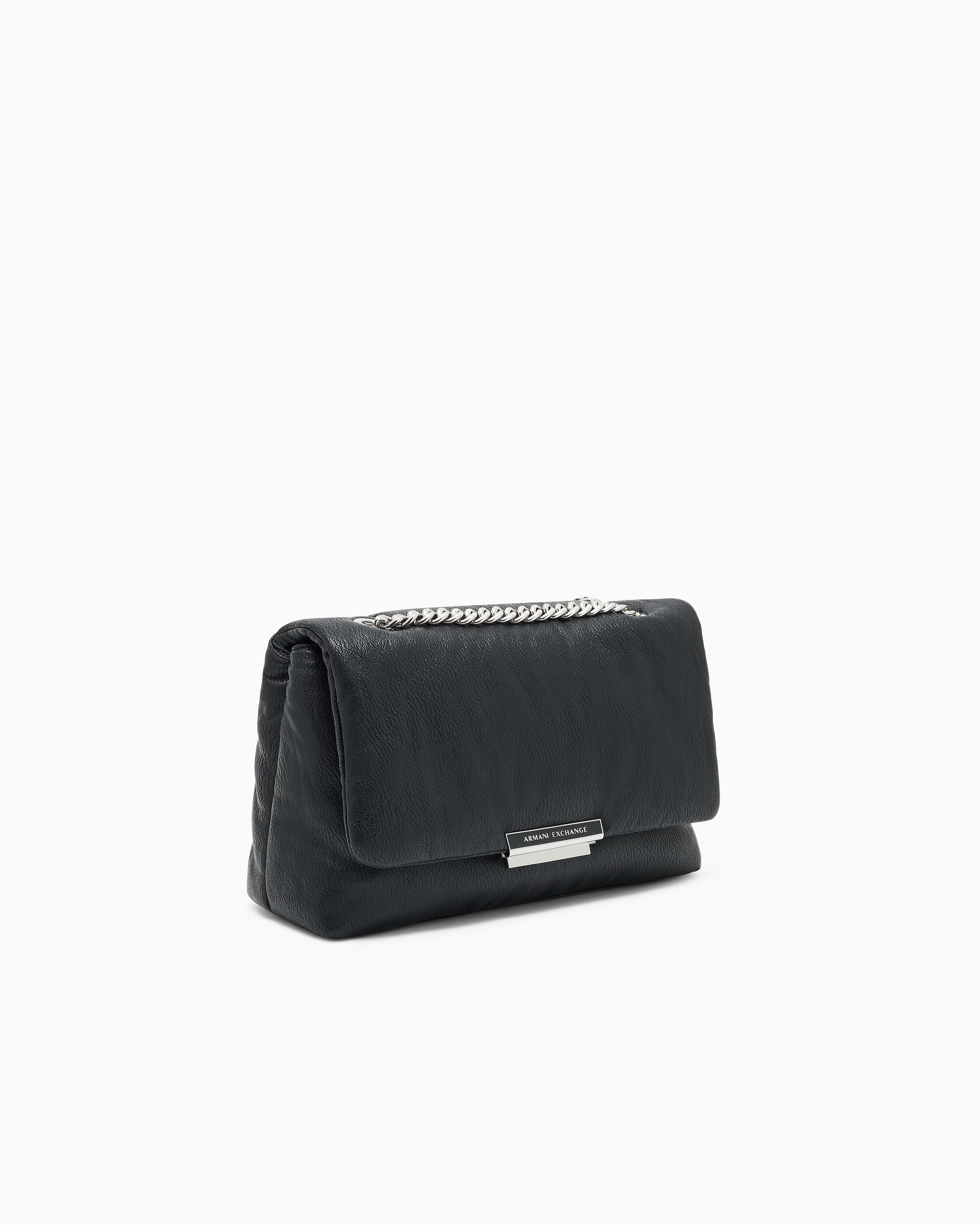 Armani Exchange - Shoulder bag with metal details, Woman, Black, Size: TU