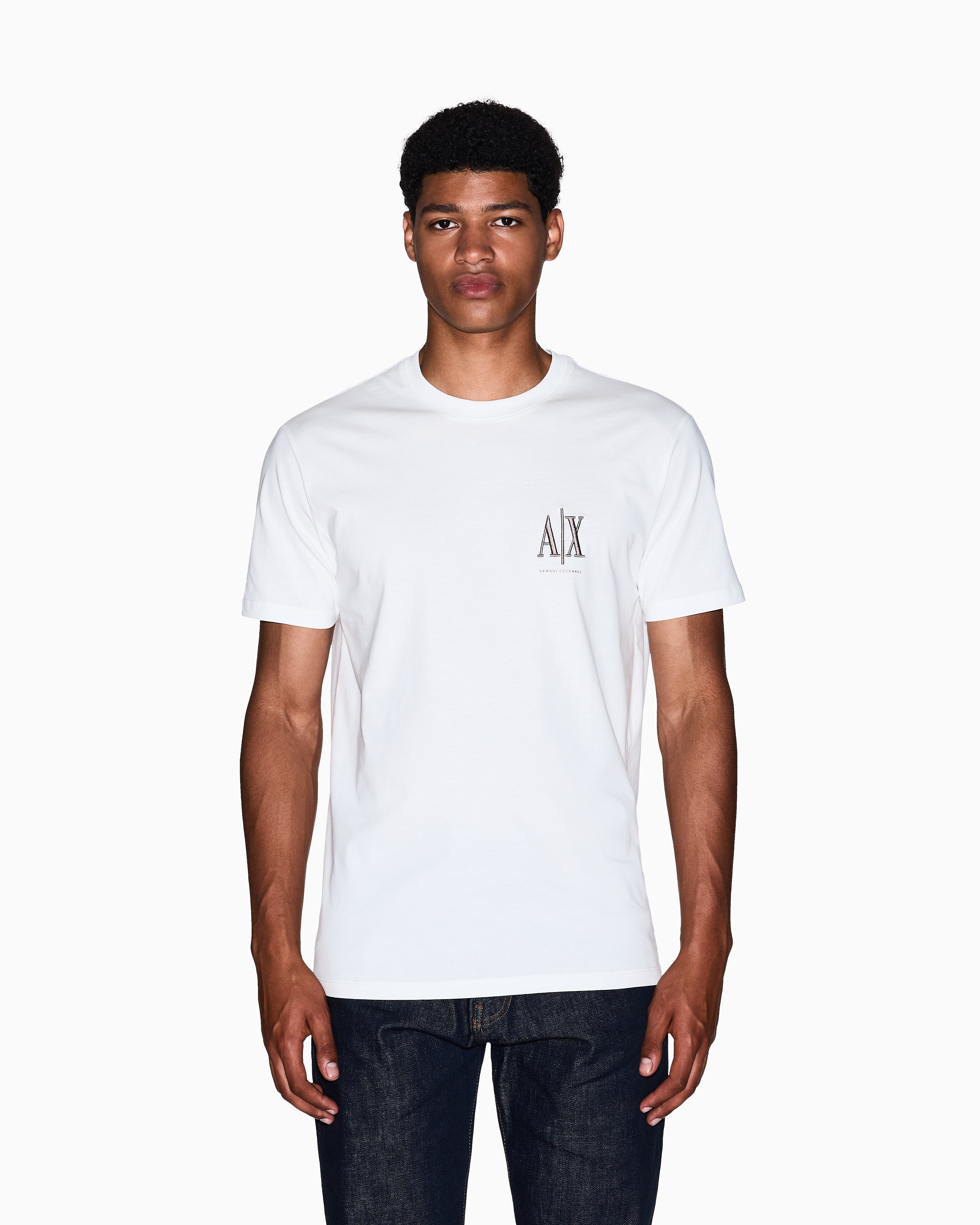 【Armani Exchange】テキストロゴ 半袖 Tシャツ / 3色 (送料込) undefined
