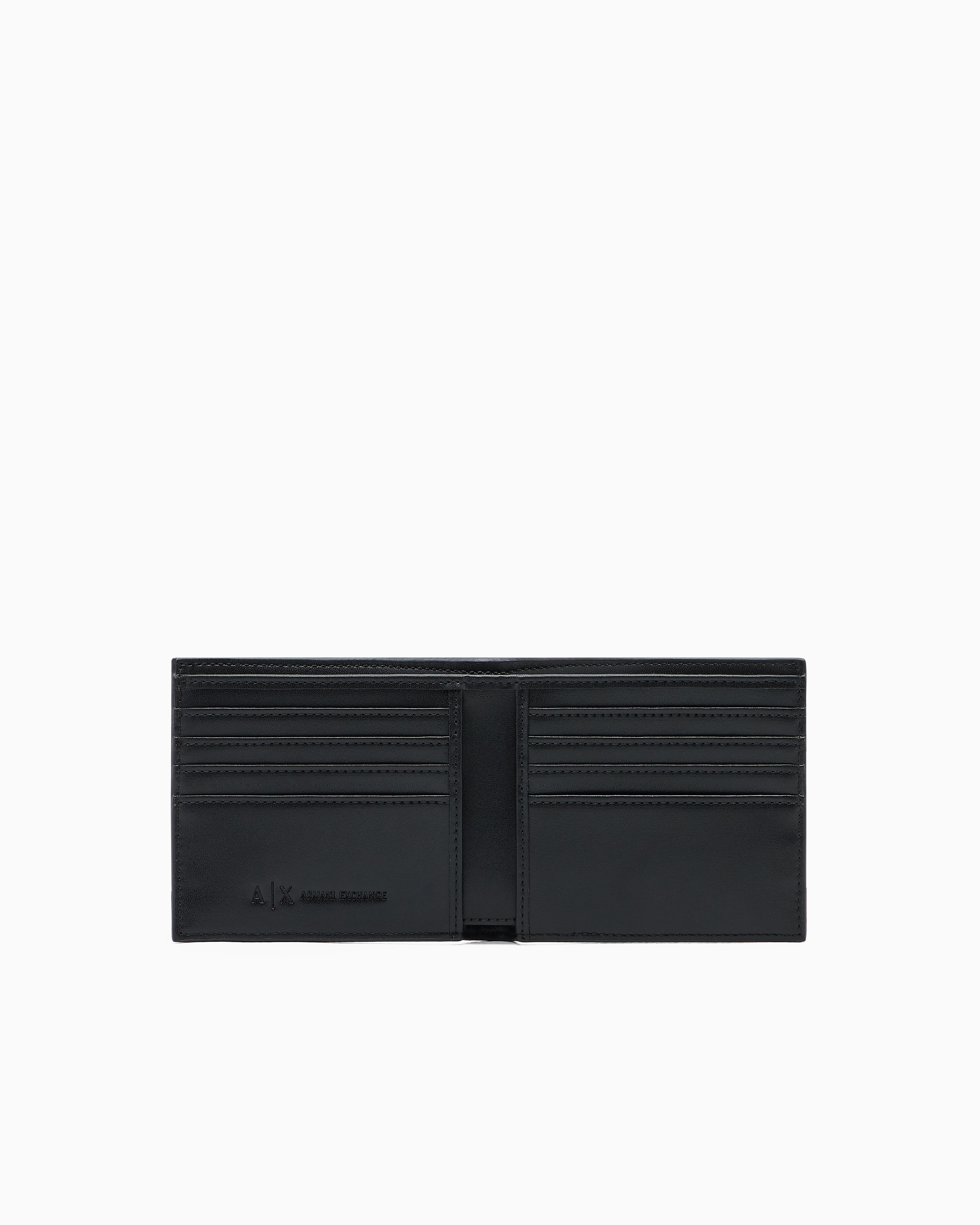 Armani Exchange Logo Wallet In Black