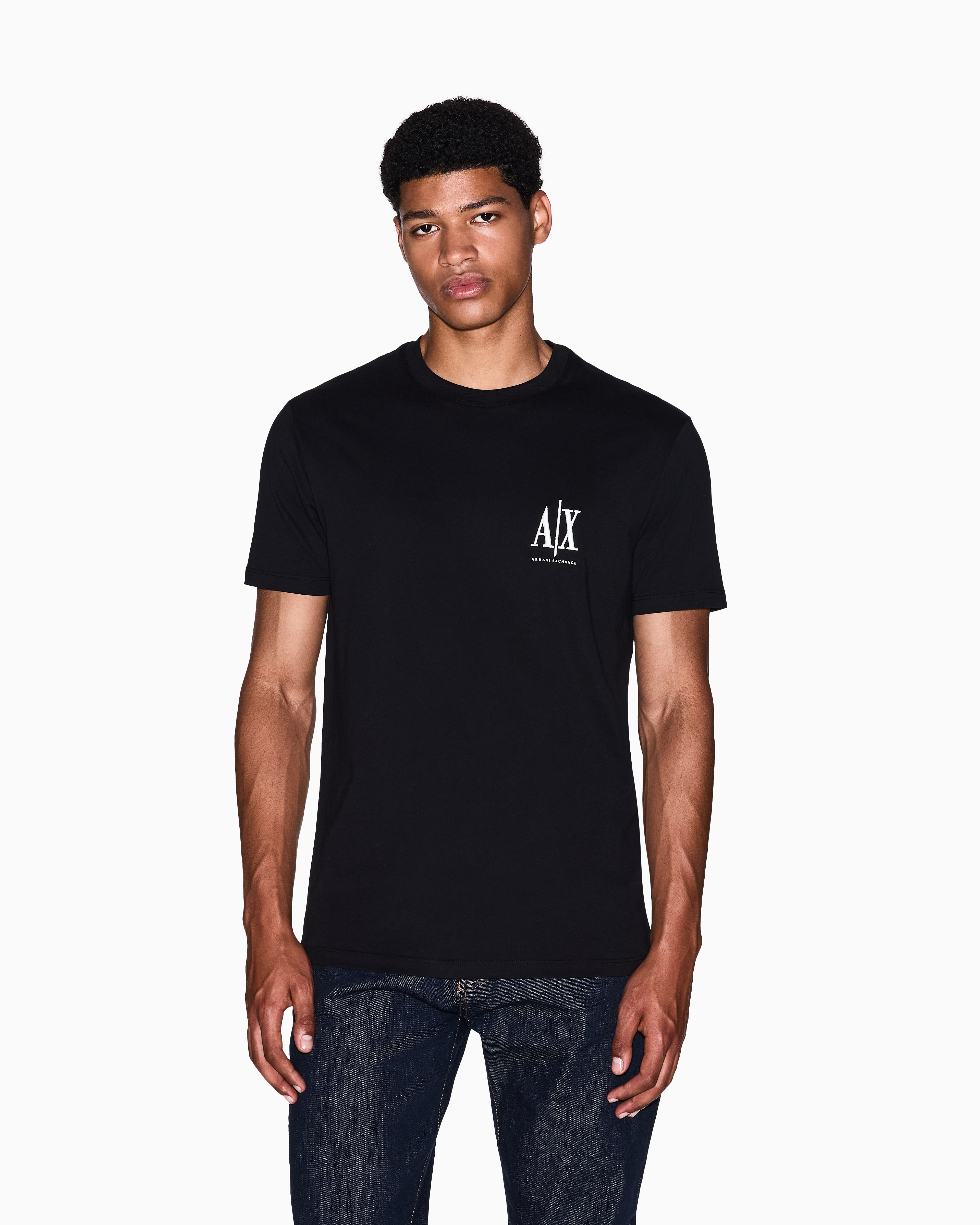 AXロゴ 半袖クルーネックTシャツ | Armani Exchange