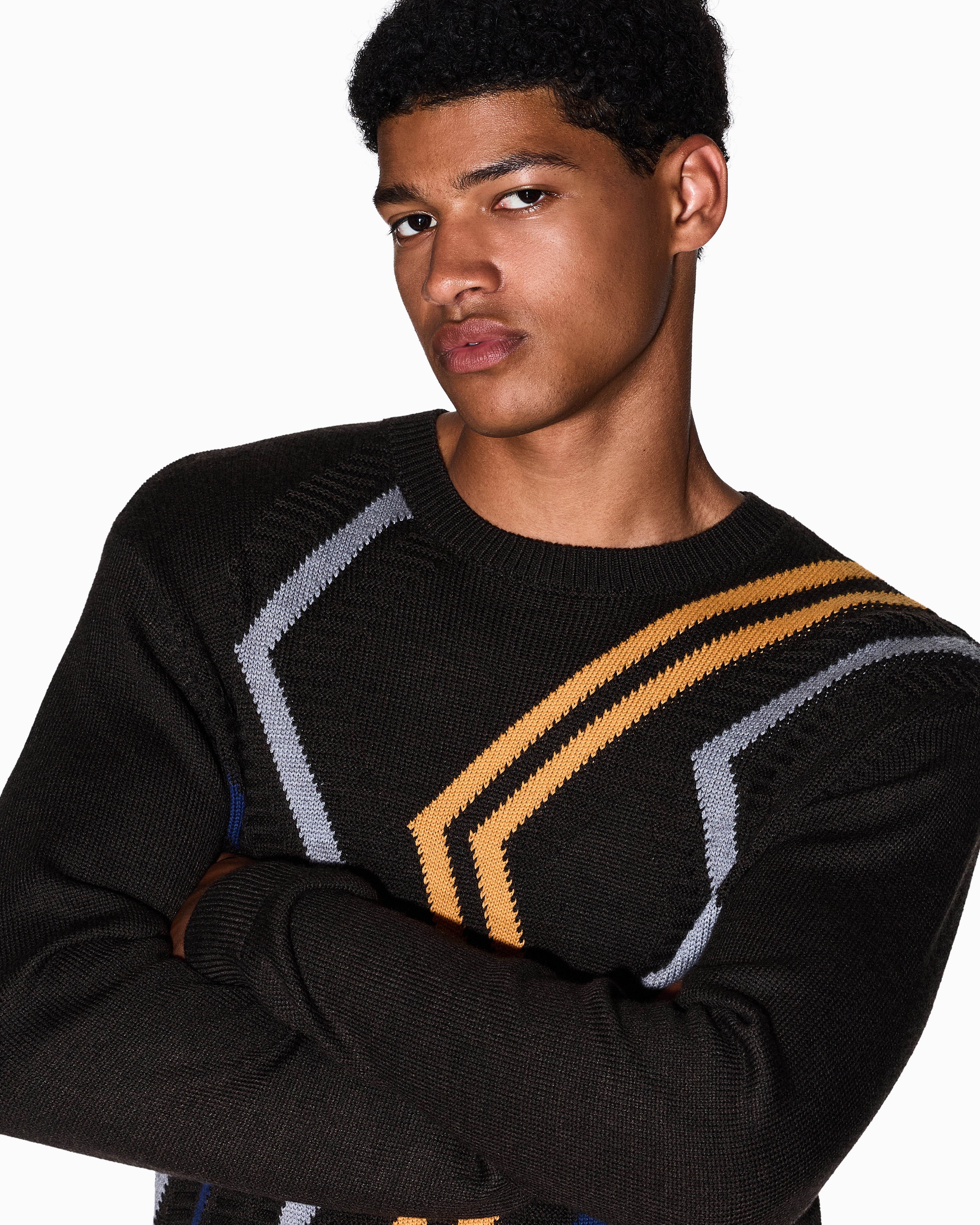 Armani Exchange - Jumpers, Man, Brown, Size: M