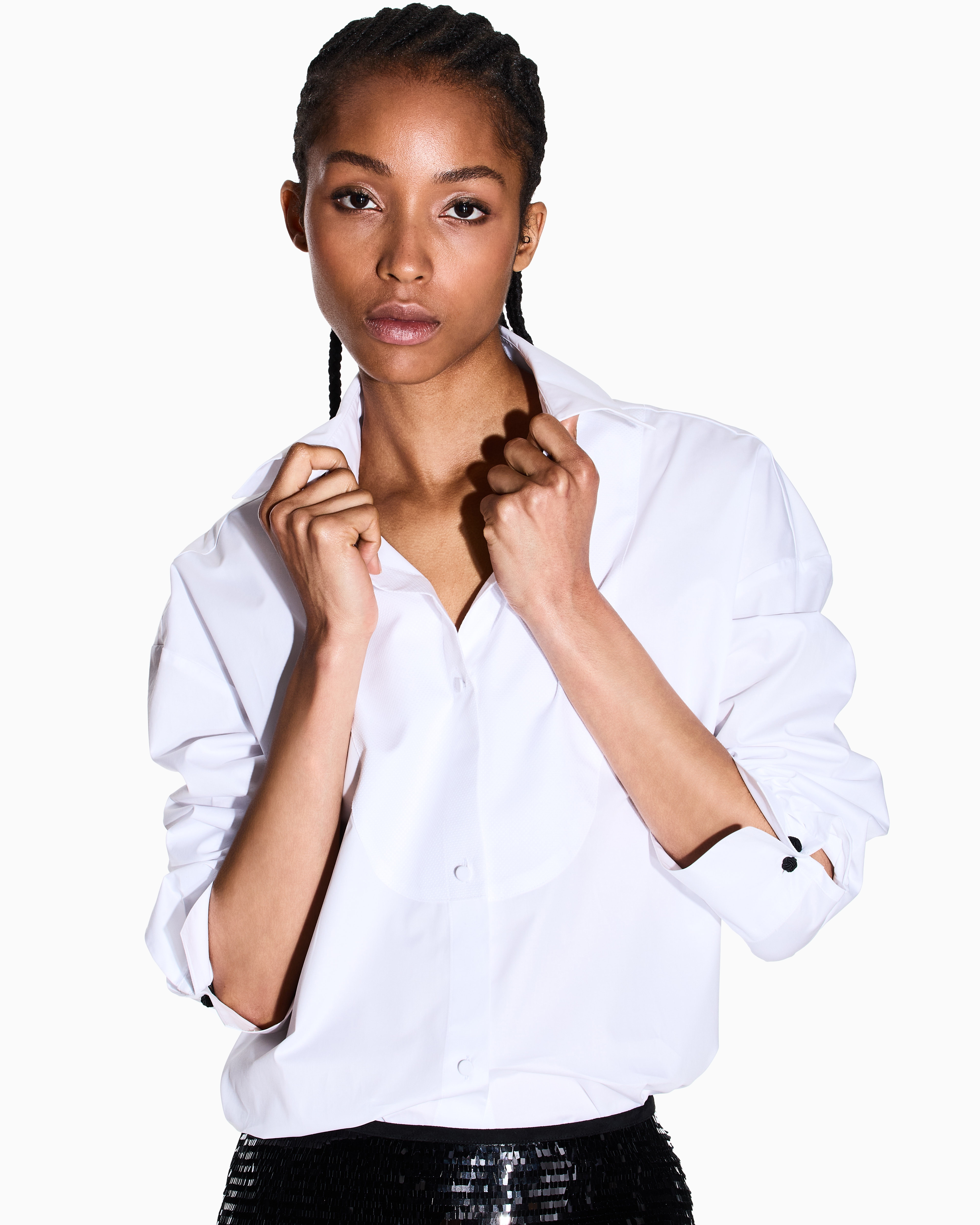 Armani Exchange - Casual Shirts, Woman, White, Size: