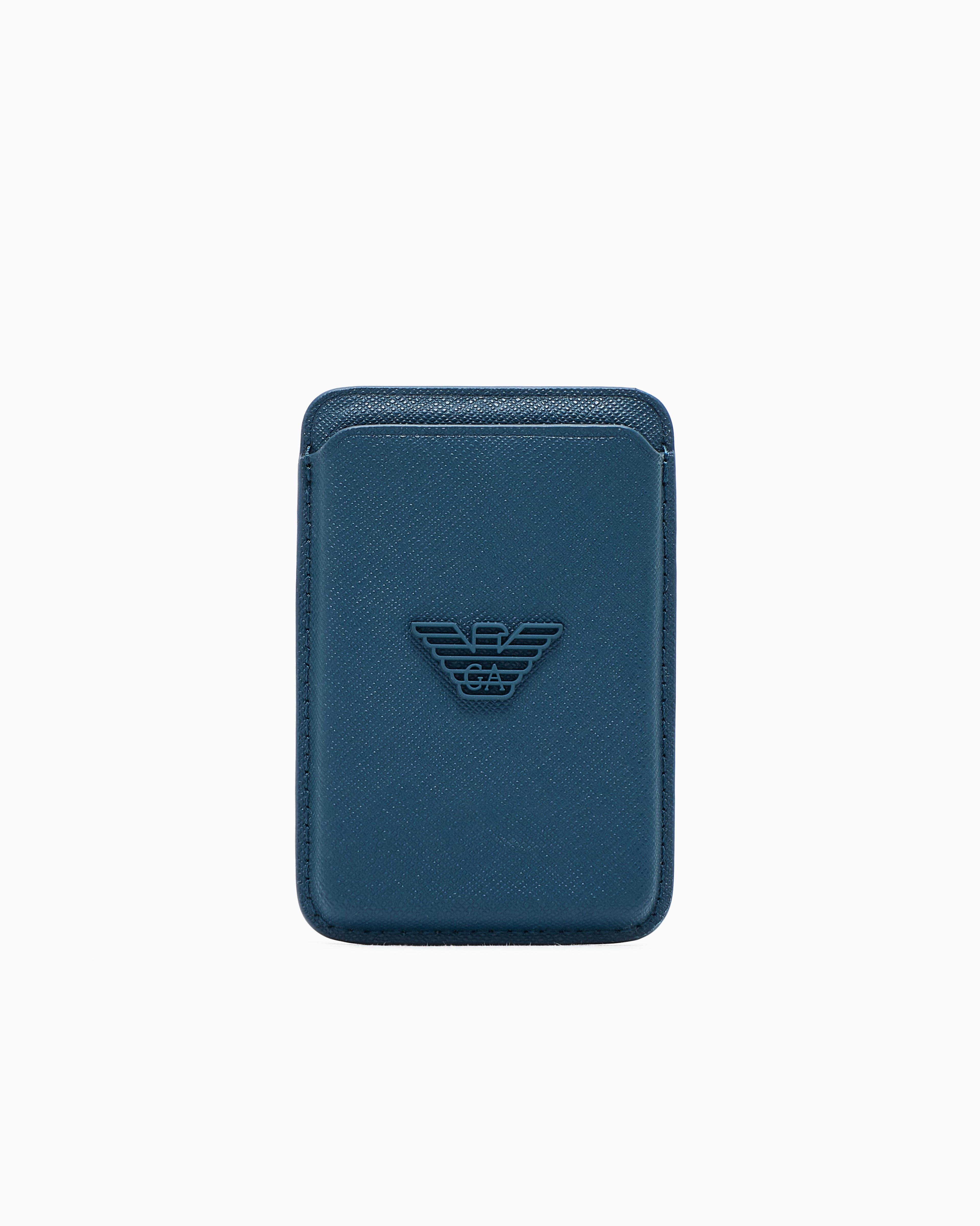 Emporio Armani Asv Regenerated Saffiano Magnetic Card Holder