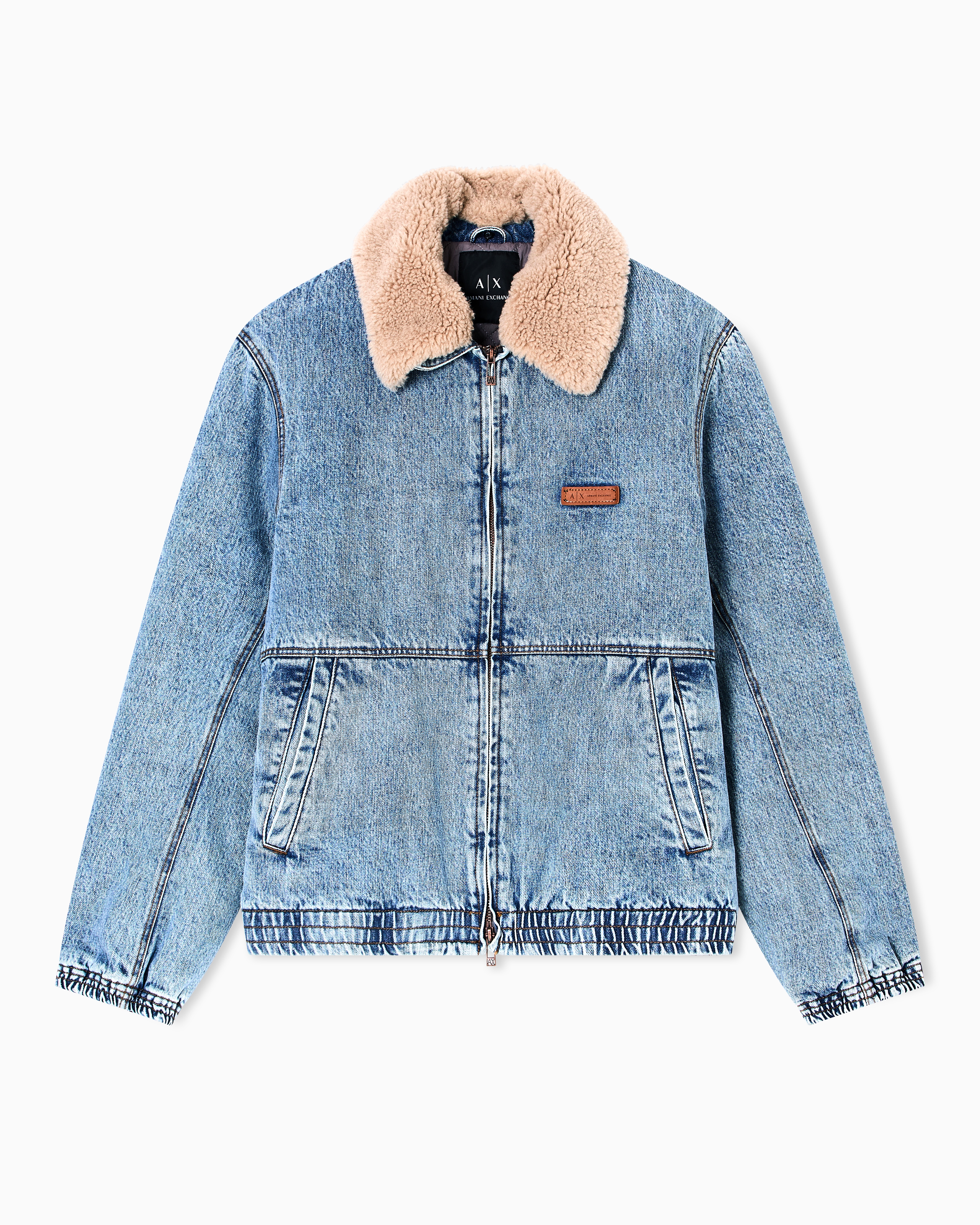 ジャケット・アウター ArmaniJeans Collar Fur Suede Tone Jacket ArmaniJeans Collar Fur Suede Tone Jacket