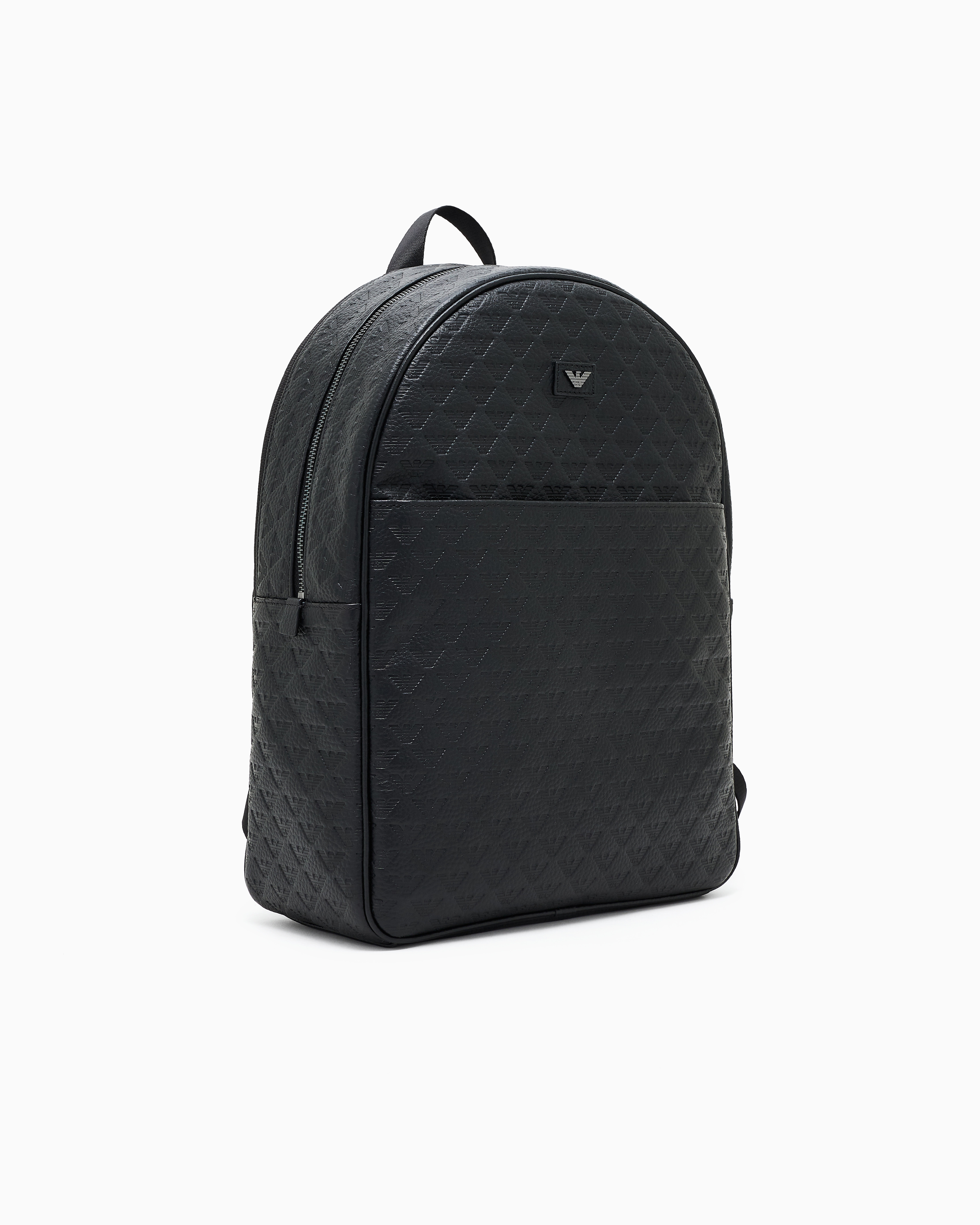 EMPORIO ARMANI リュック バックパック レザー エンボス 黒 EMPORIO ARMANI（エンポリオアルマーニ）の「【エンポリオ