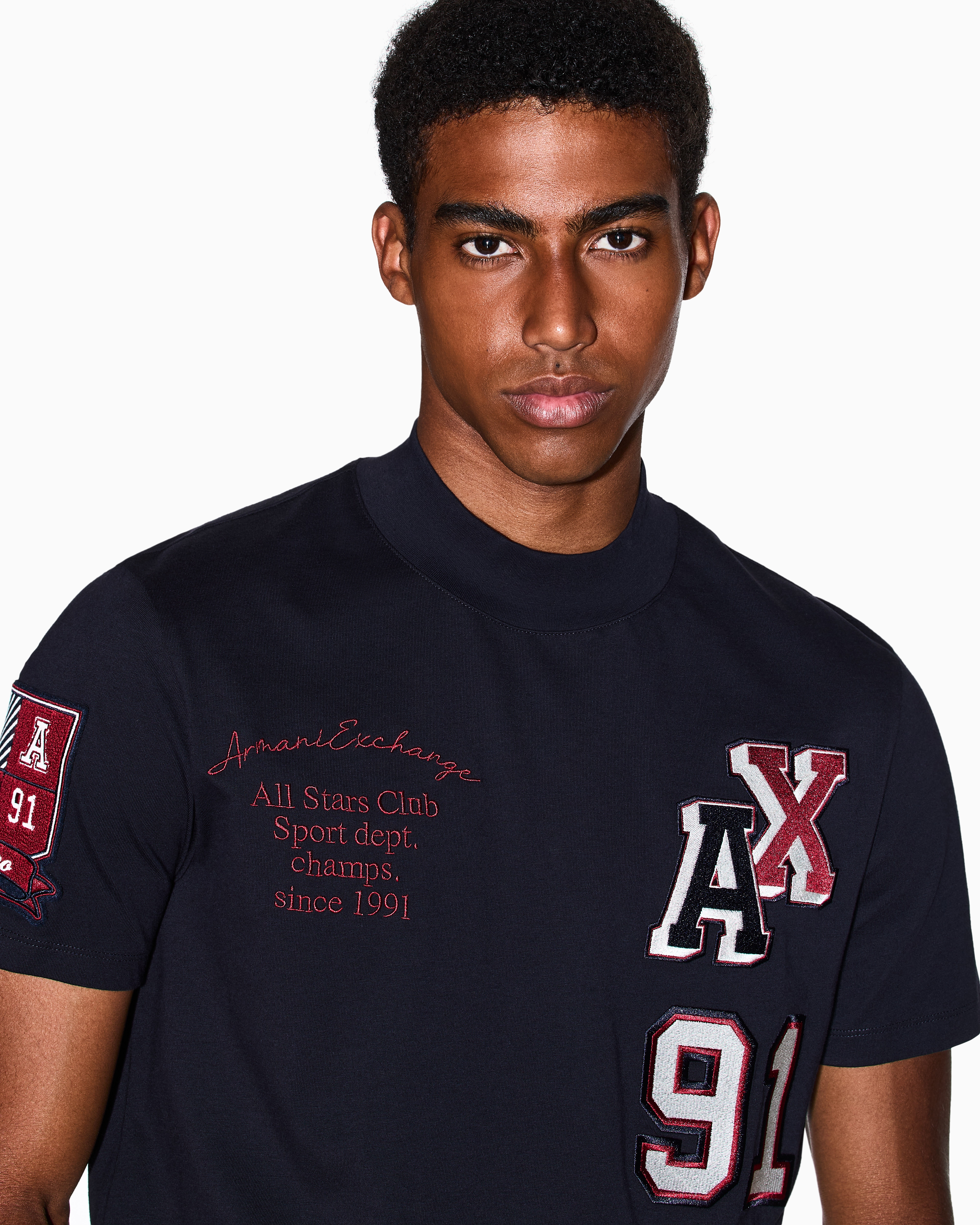 Armani Exchange Regular Fit T-shirts In Multi