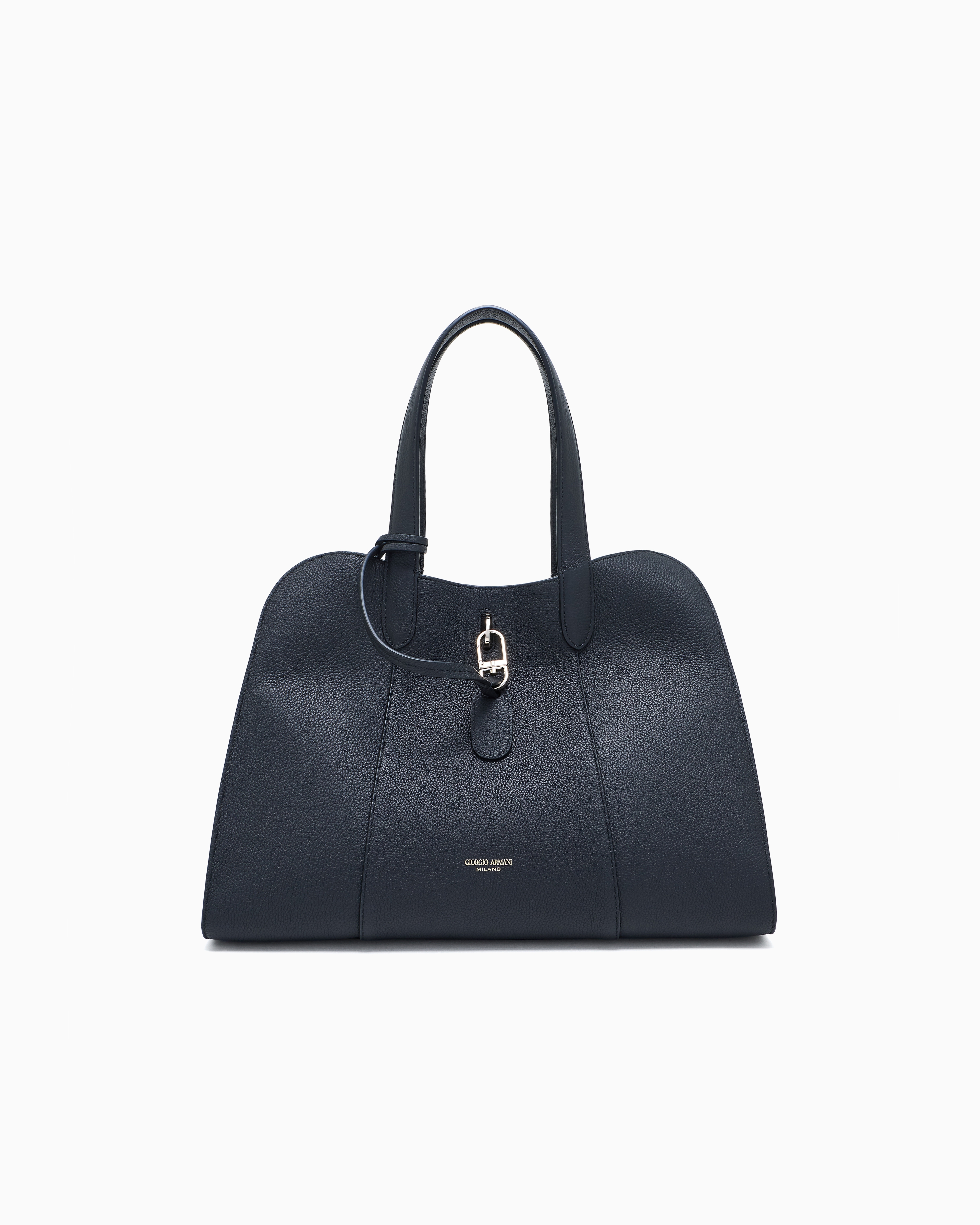 トートバッグ GIORGIO ARMANI FW25 HANDBAG (GW001709 AF14186 U6032) Large pebbled leather tote bag | Giorgio Armani