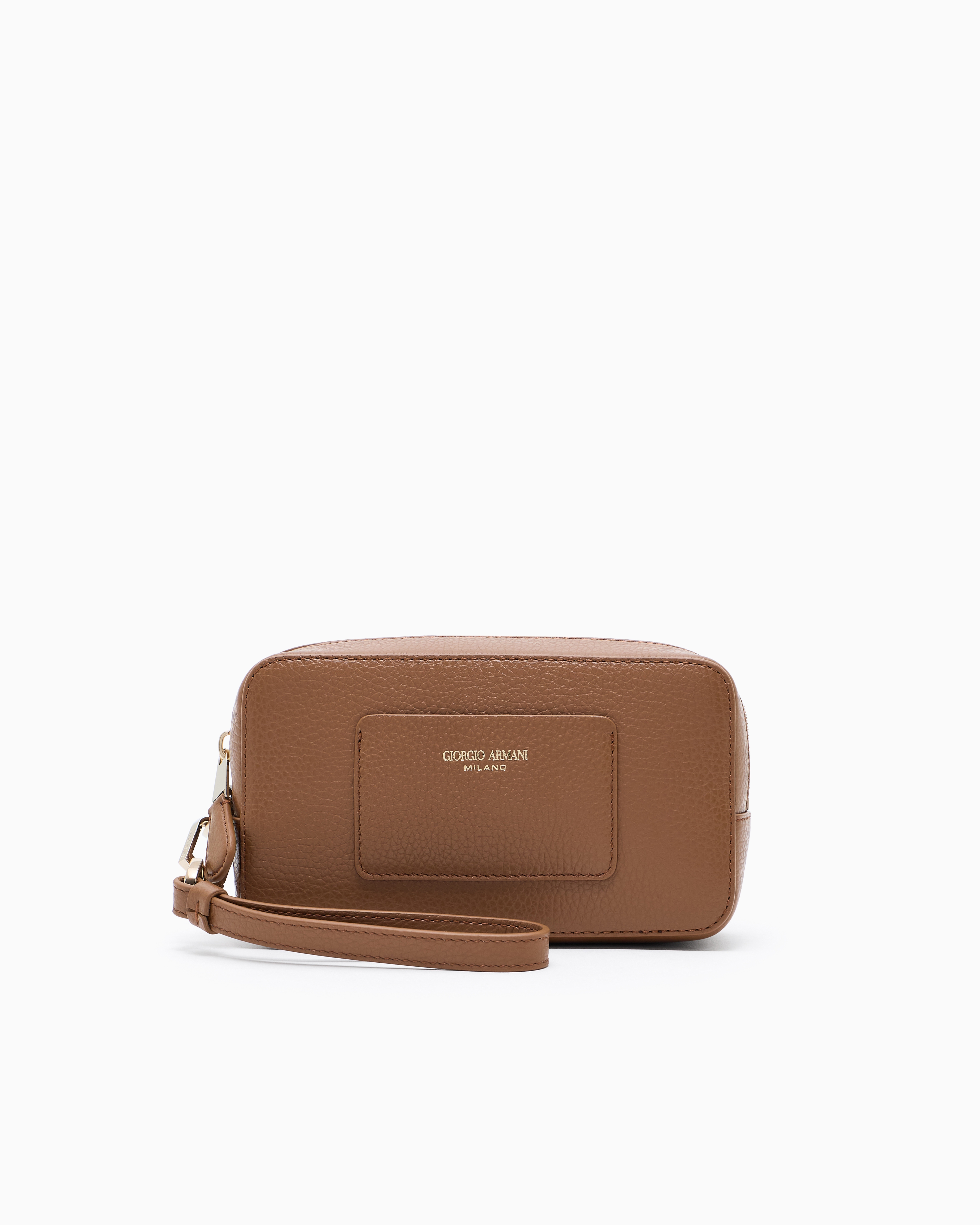クラッチバッグ GIORGIO ARMANI FW25 BEAUTY CASE (GW002225 AF14186 U6032) Pebbled calfskin beauty case | Giorgio Armani