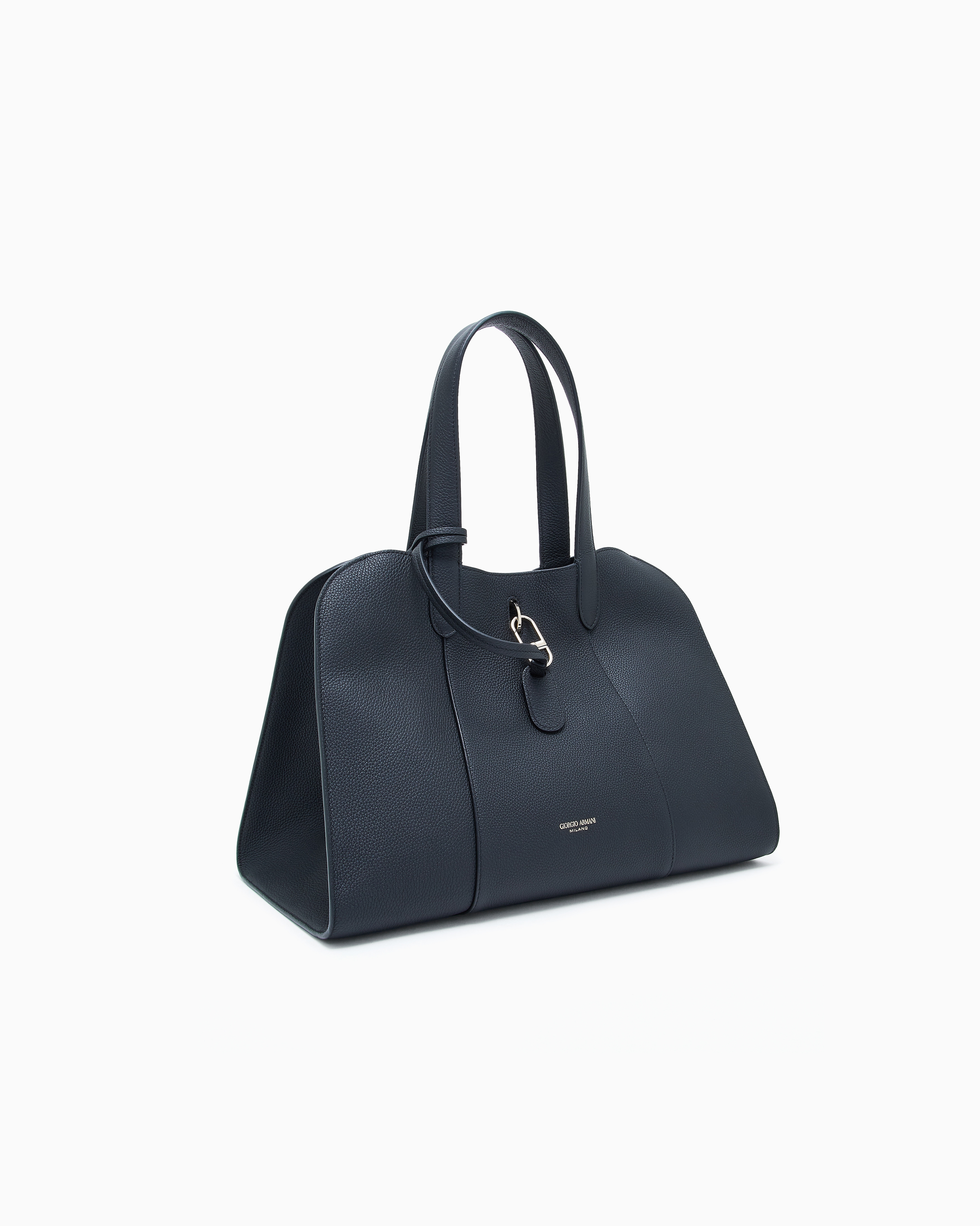 トートバッグ Giorgio Armani Leather Tote Bag With Logo GIORGIO ARMANI - All Over Logo Tote Bag Giorgio Armani