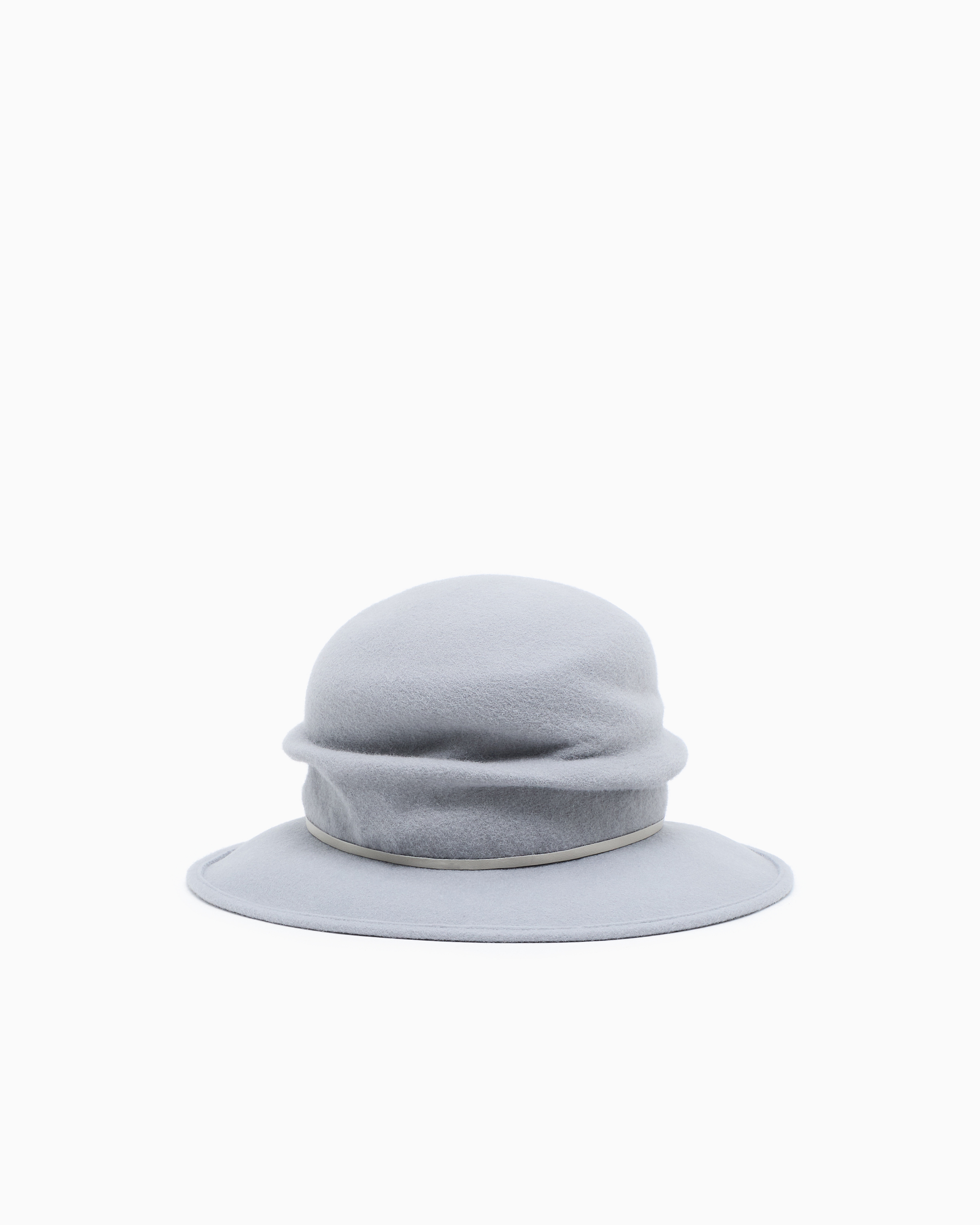 Giorgio Armani Wool Felt Hat In Gray