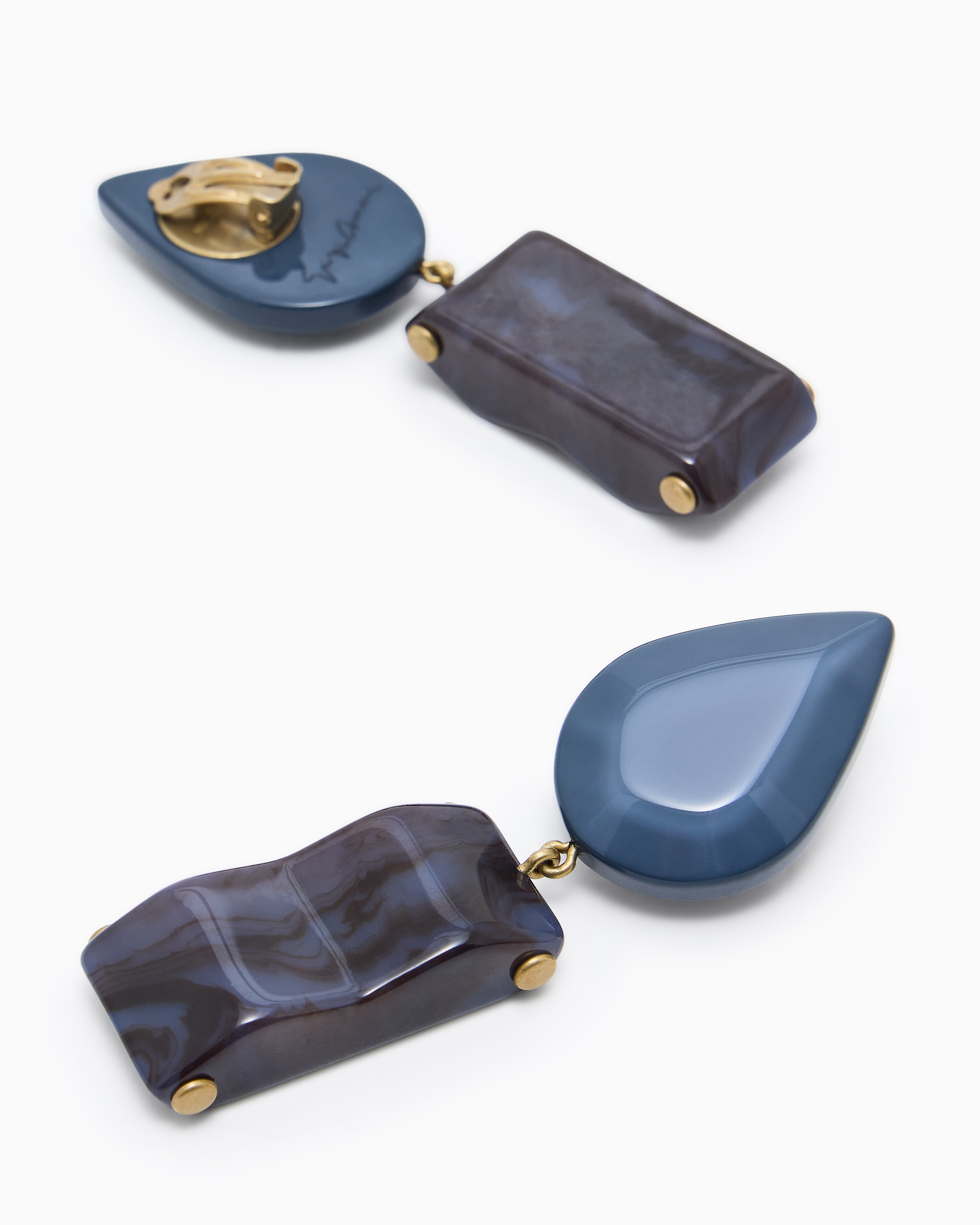 イヤリング GIORGIO ARMANI GW002269.AF20267 Earrings Resin clip-on pendant earrings | Giorgio Armani