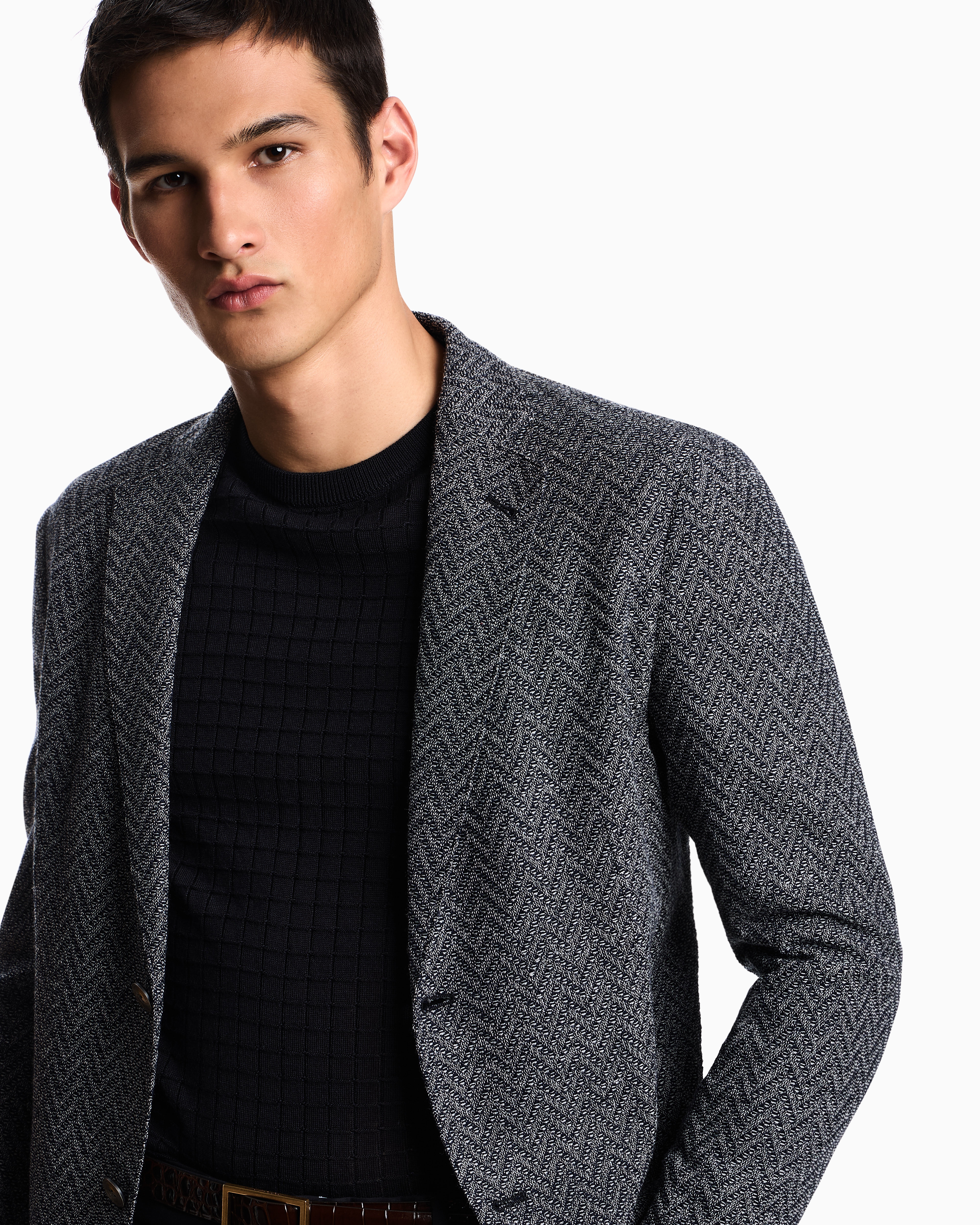 ARMANI ファー付きジャケット undefined
