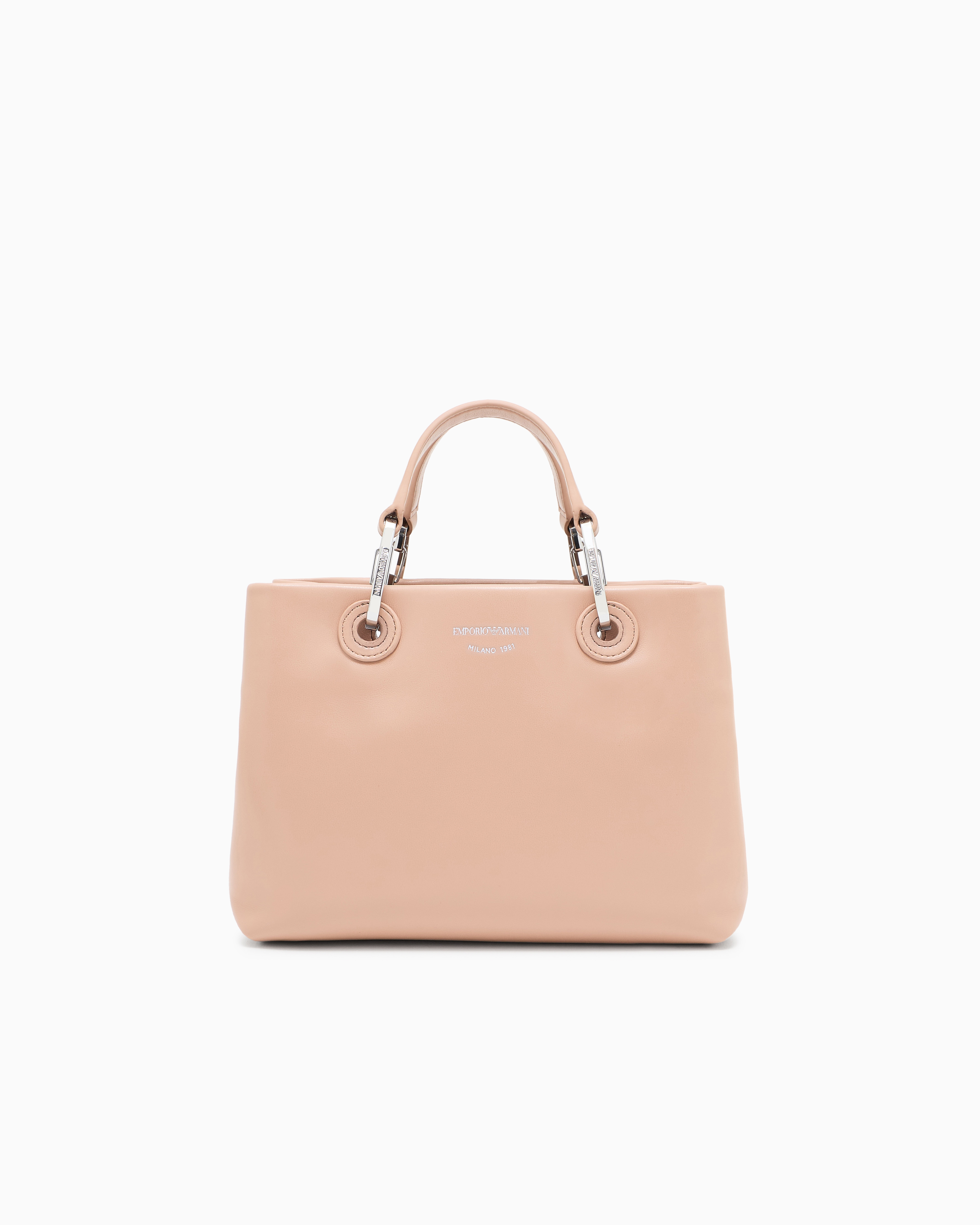 Nappa-leather small MyEA shopper bag | Emporio Armani