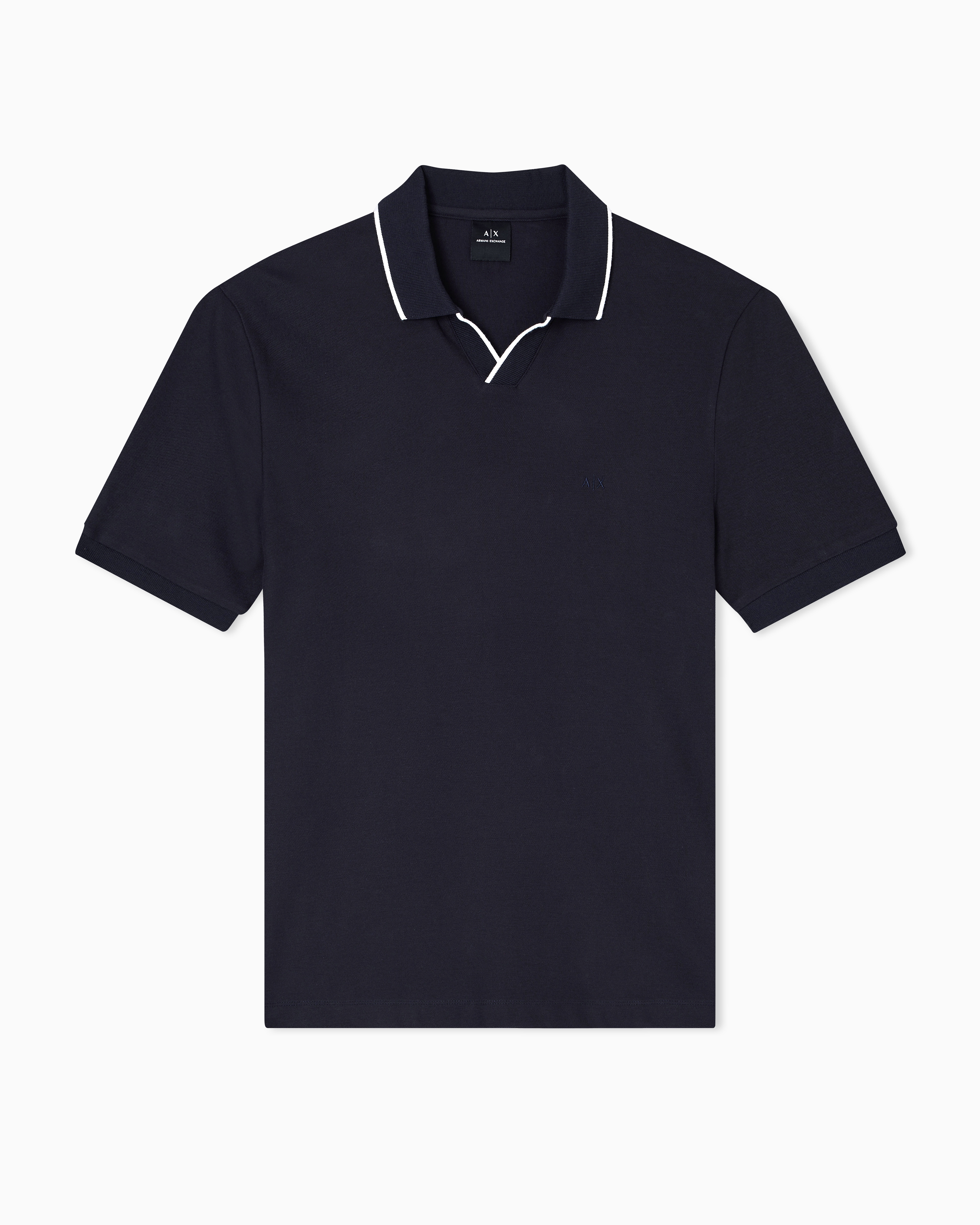 Polo shirt with contrasting profiles | Armani Exchange
