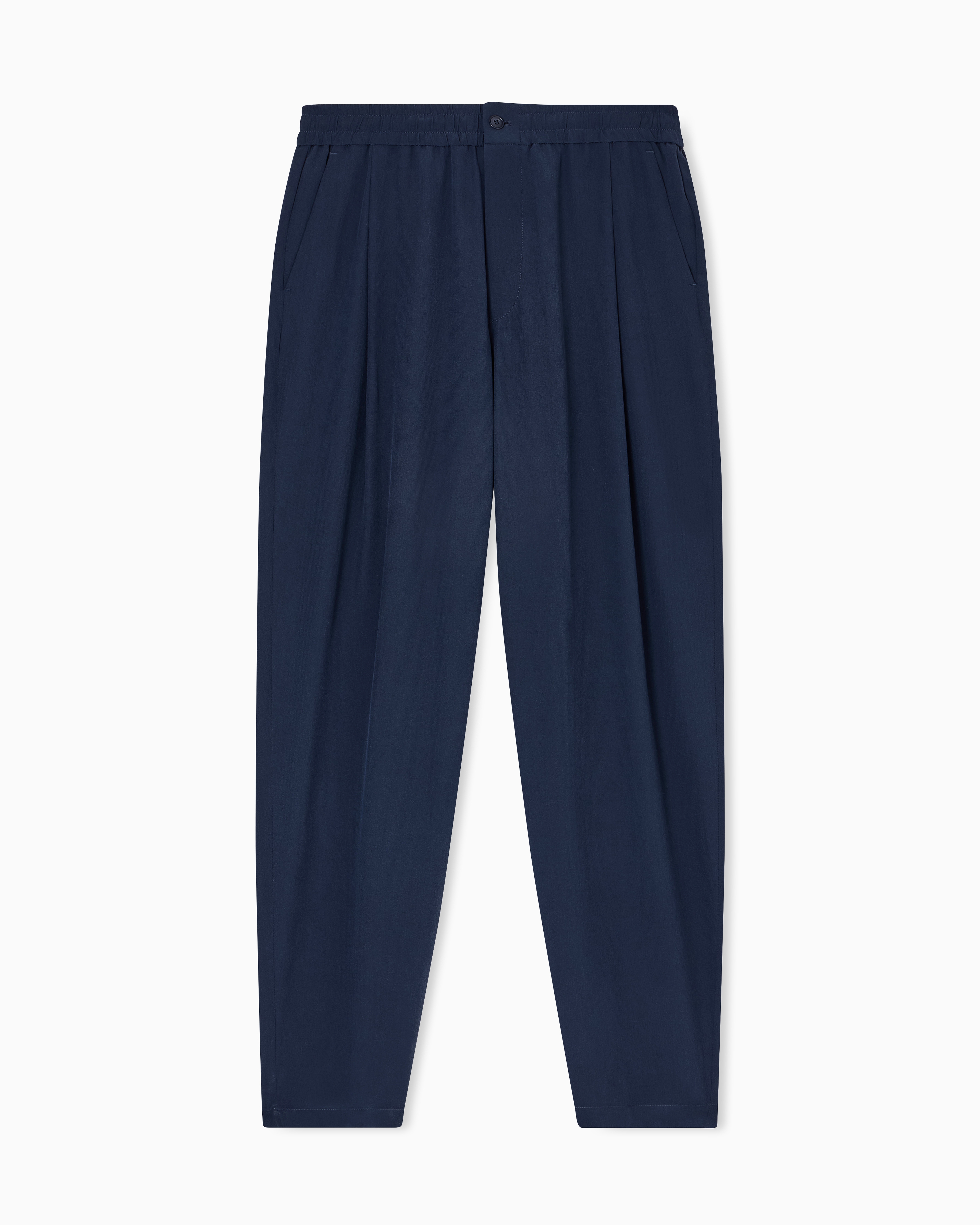 新品★GIORGIO ARMANI■ウォッシュドストレートタックパンツ ノータックパンツ シルククレープ | Giorgio Armani