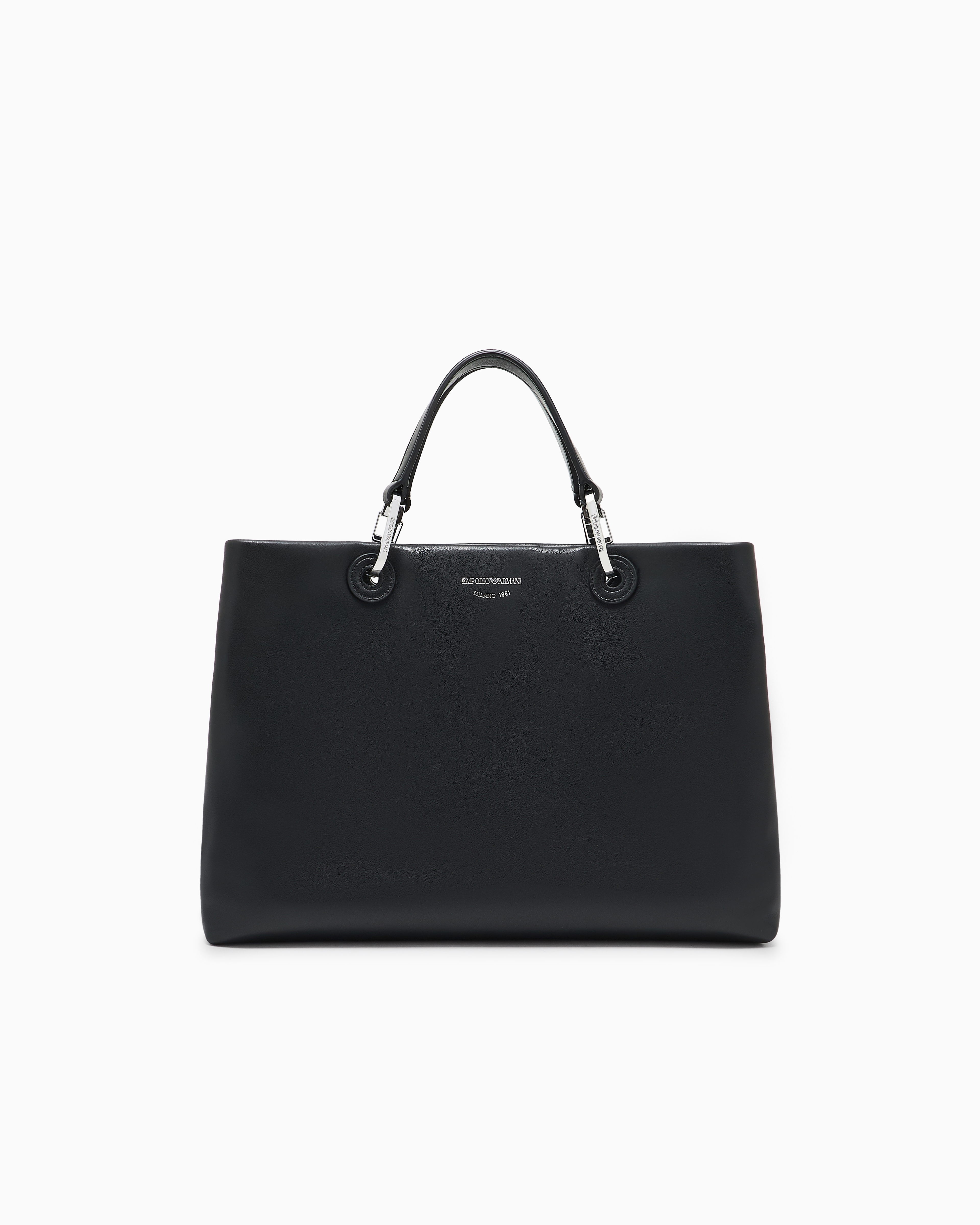 Leather Myea Armani Bag Nappa Leather Large 'MyEA' Shopping Bag