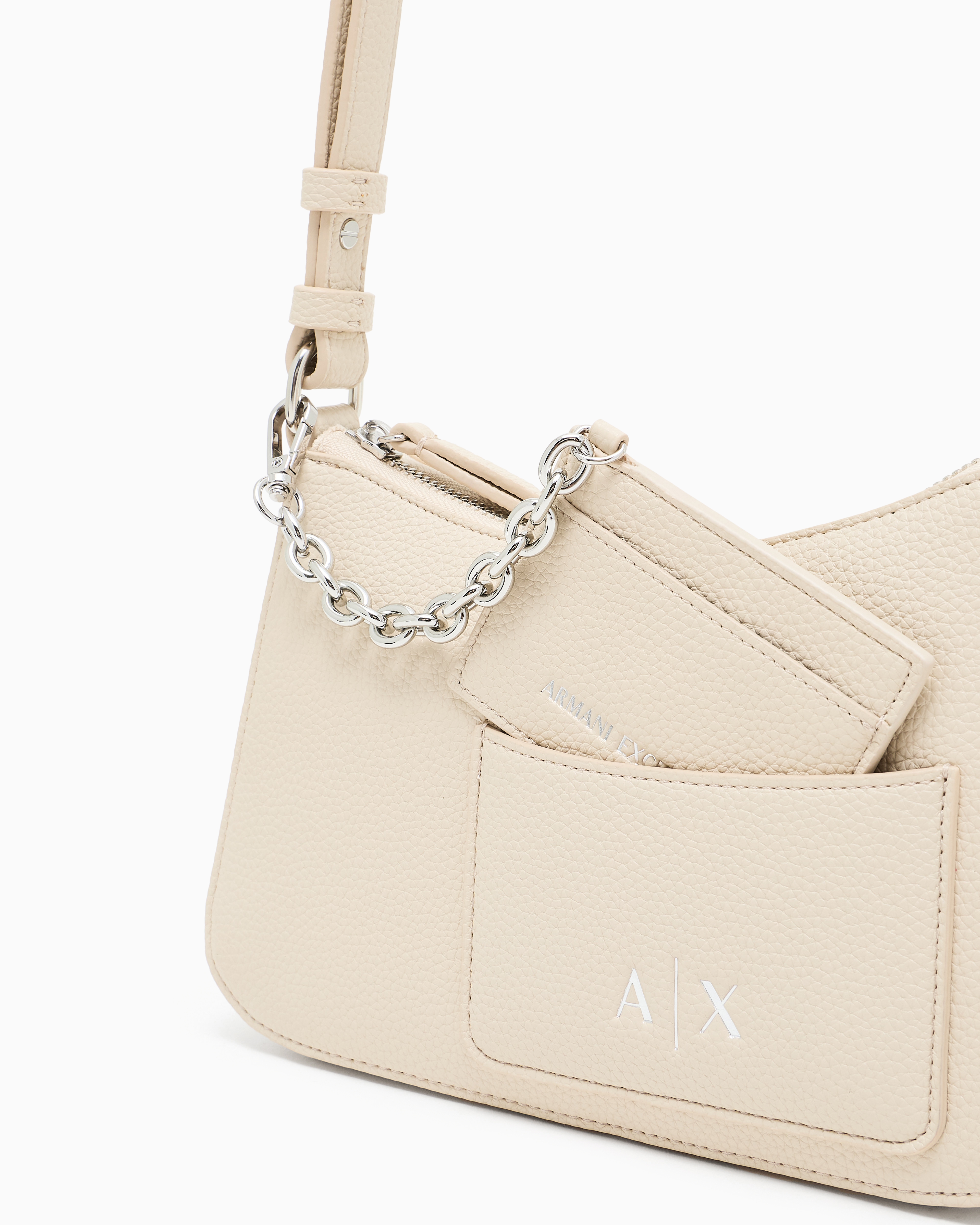 Armani Exchange - Mini Bags, Woman, Beige, Size: TU
