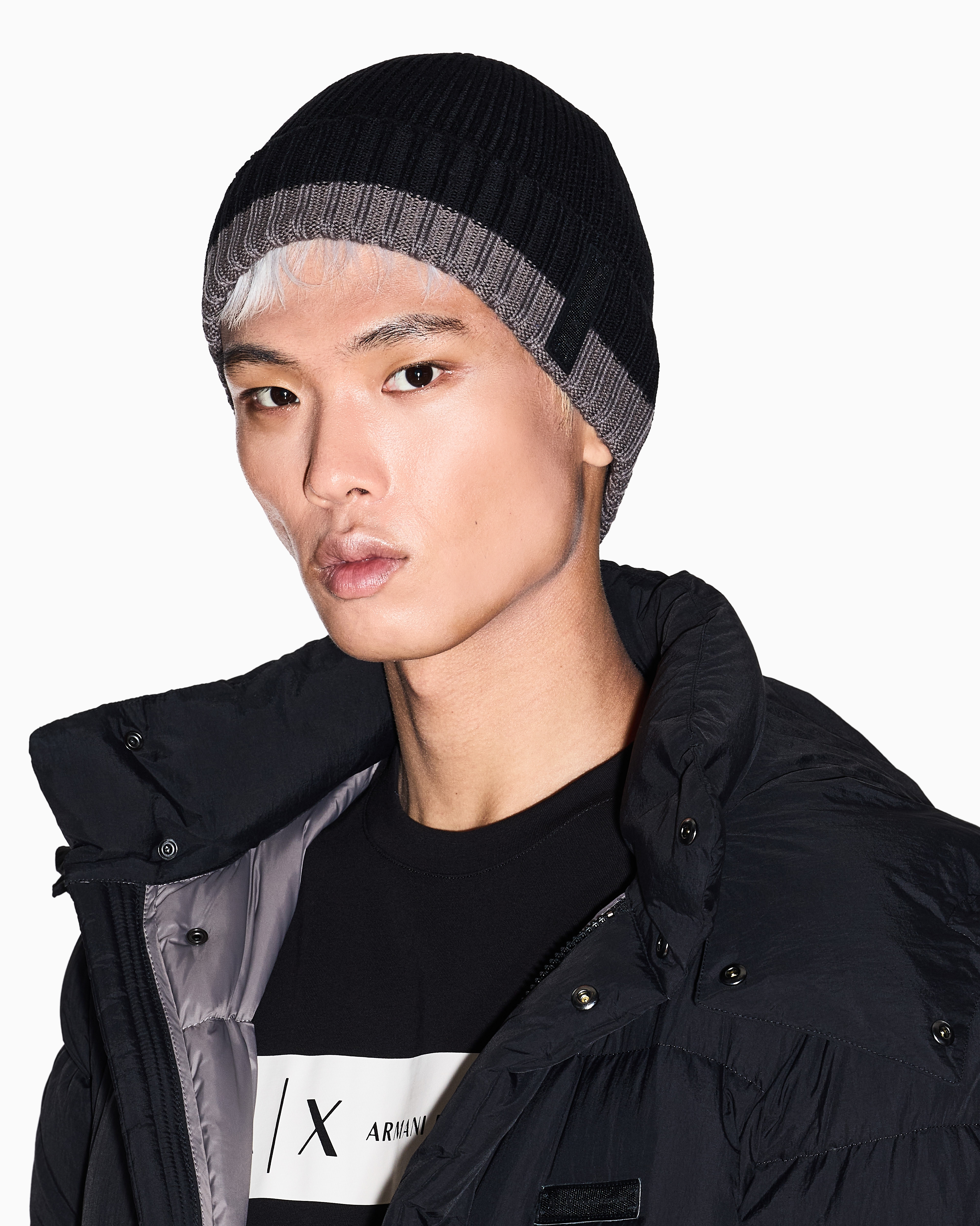 Armani Exchange - Beanies, Man, Black, Size: TU