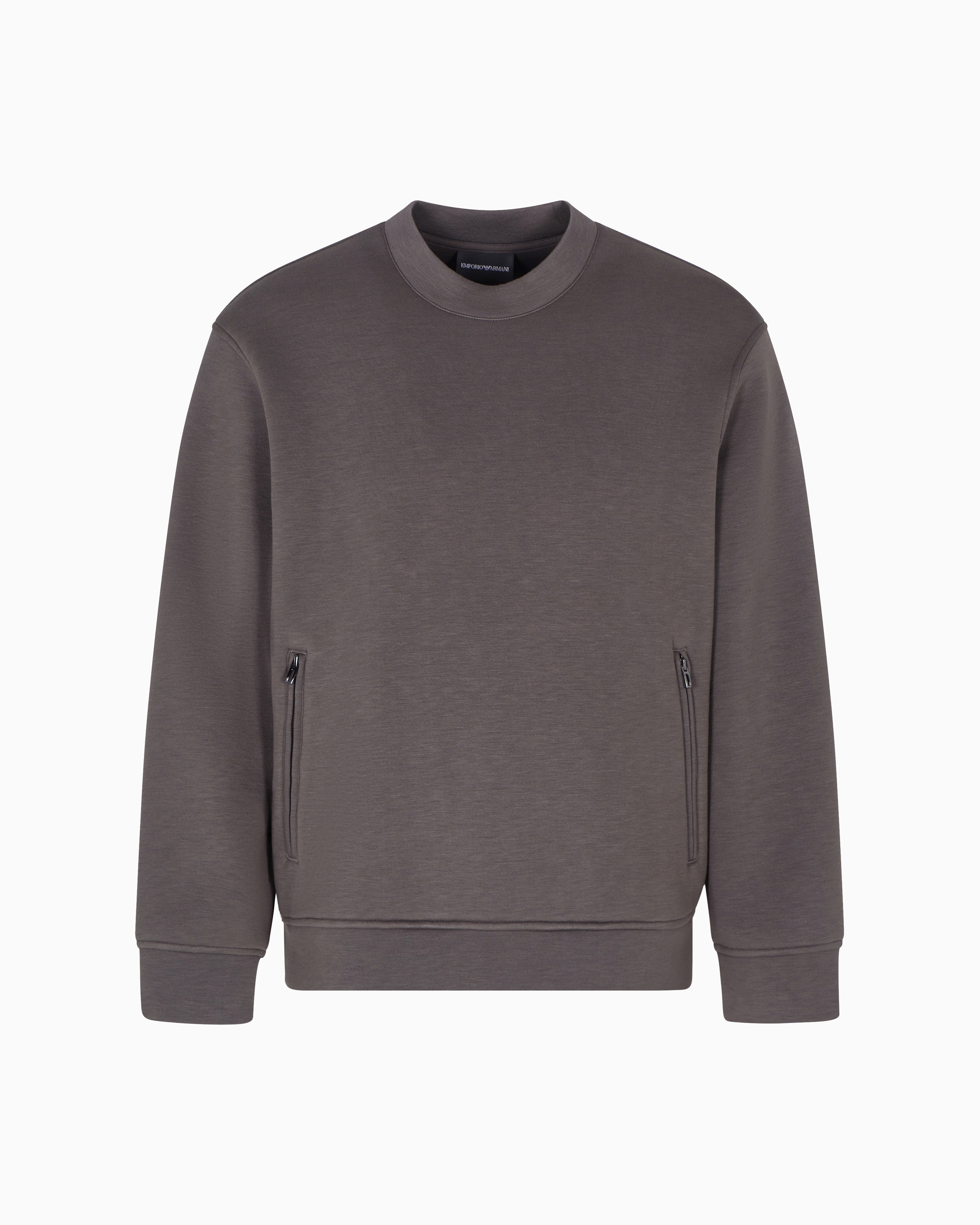 Travel Essentials sweatshirt in double jersey | Emporio Armani US