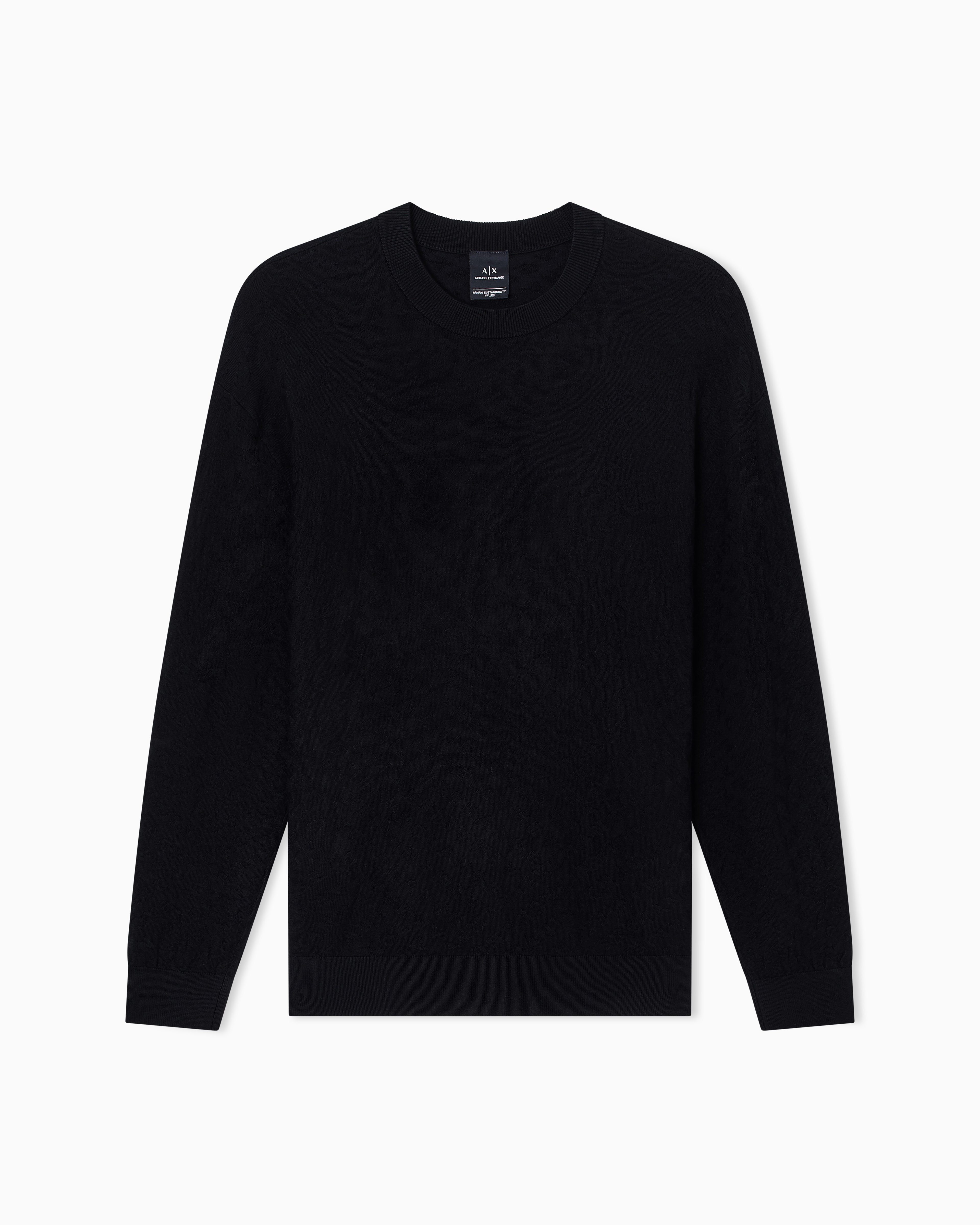オールオーバージャカードロゴ ニットプルオーバー | Armani