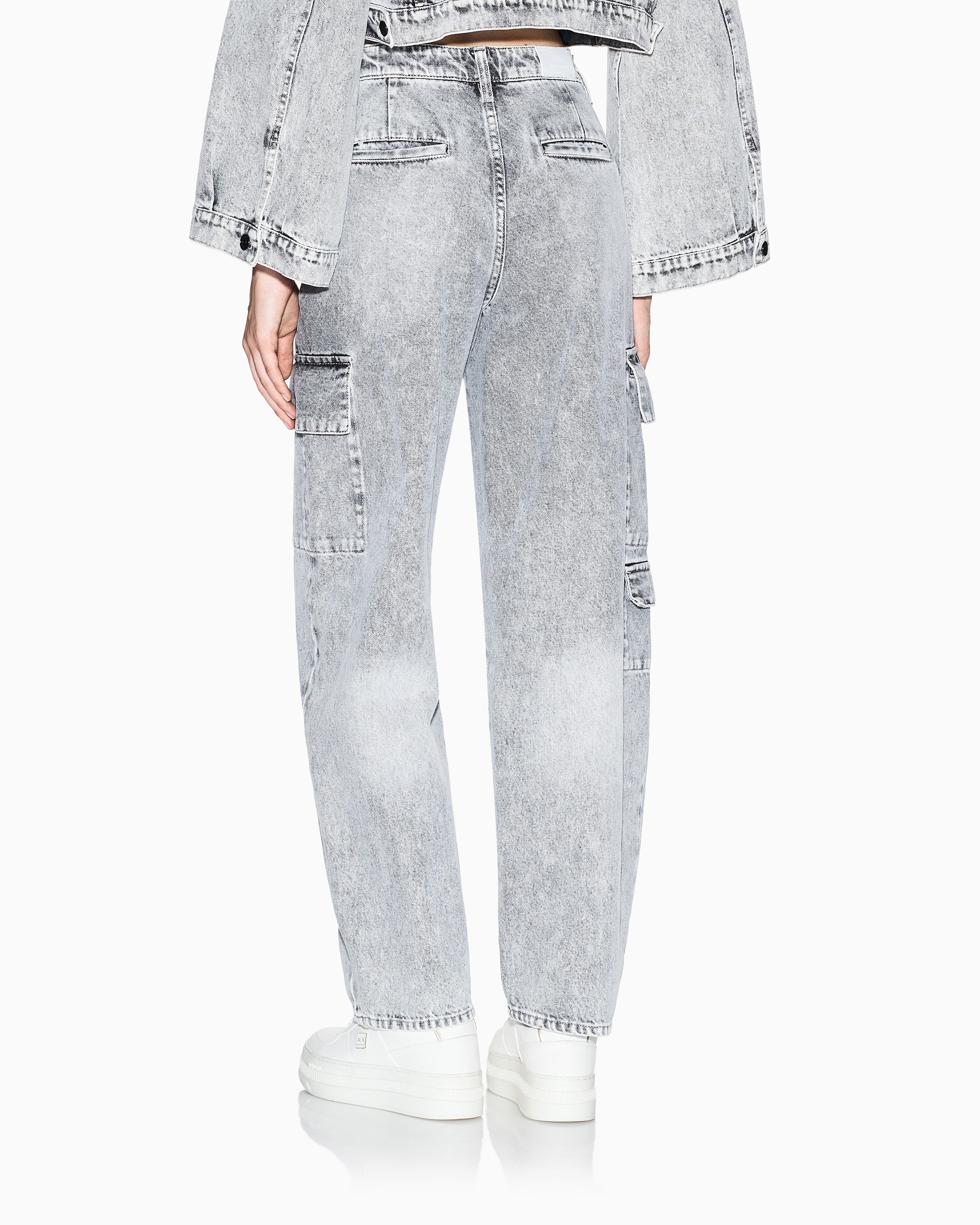 パンツ EMPORIO ARMANI Woman Pants Dove Grey EW001509 AF10206 U6125 Emporio Armani women's pants in sablè stretch fabric
