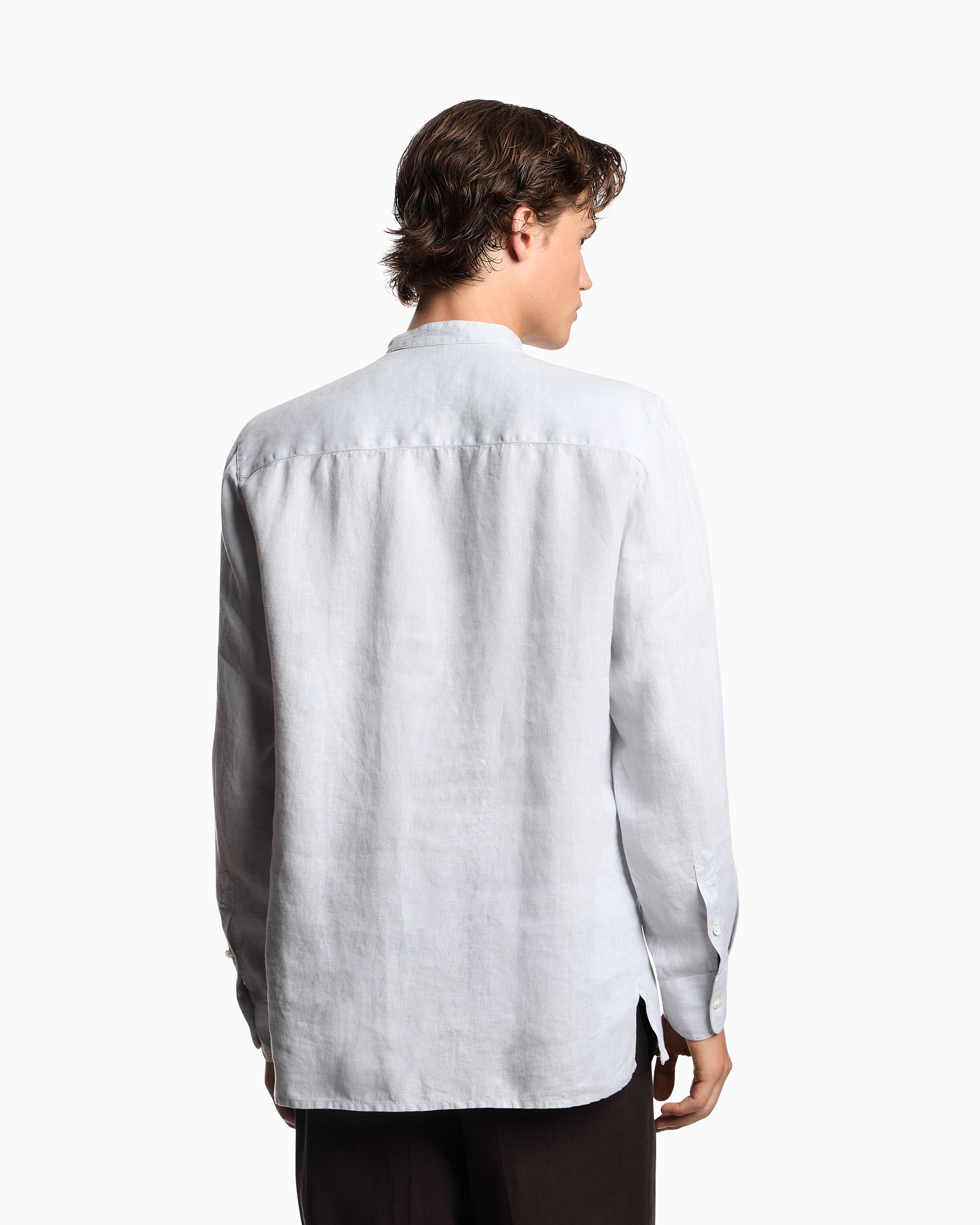 Giorgio Armani グレー 半袖ブラウス EM003016_AF15799_U8017_R_FW202