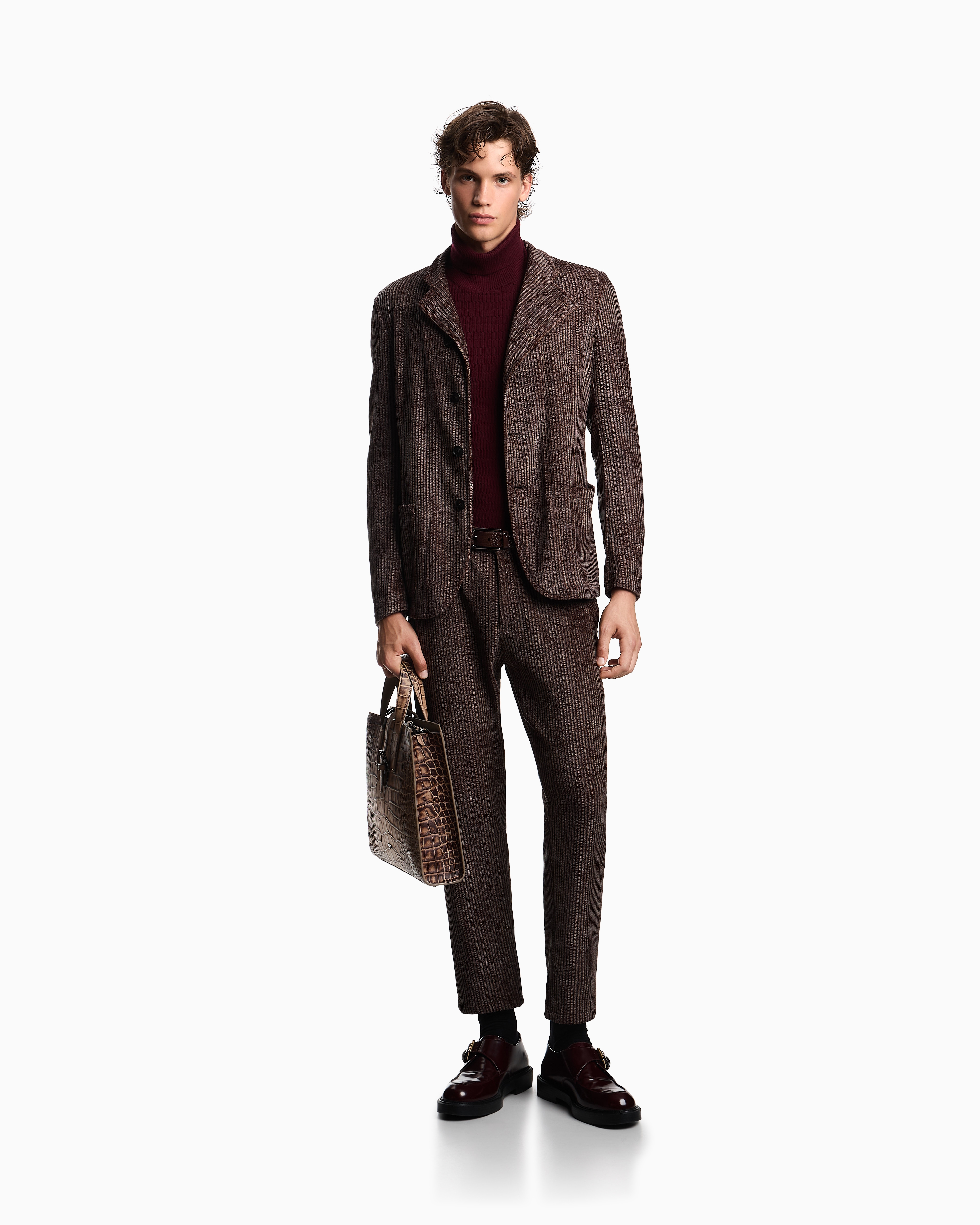 【たけちー】GIORGIO ARMANI★ジャケット★ベロア調★50④ たけちー様専用】GIORGIO ARMANI☆ジャケット☆ベロア調☆50④