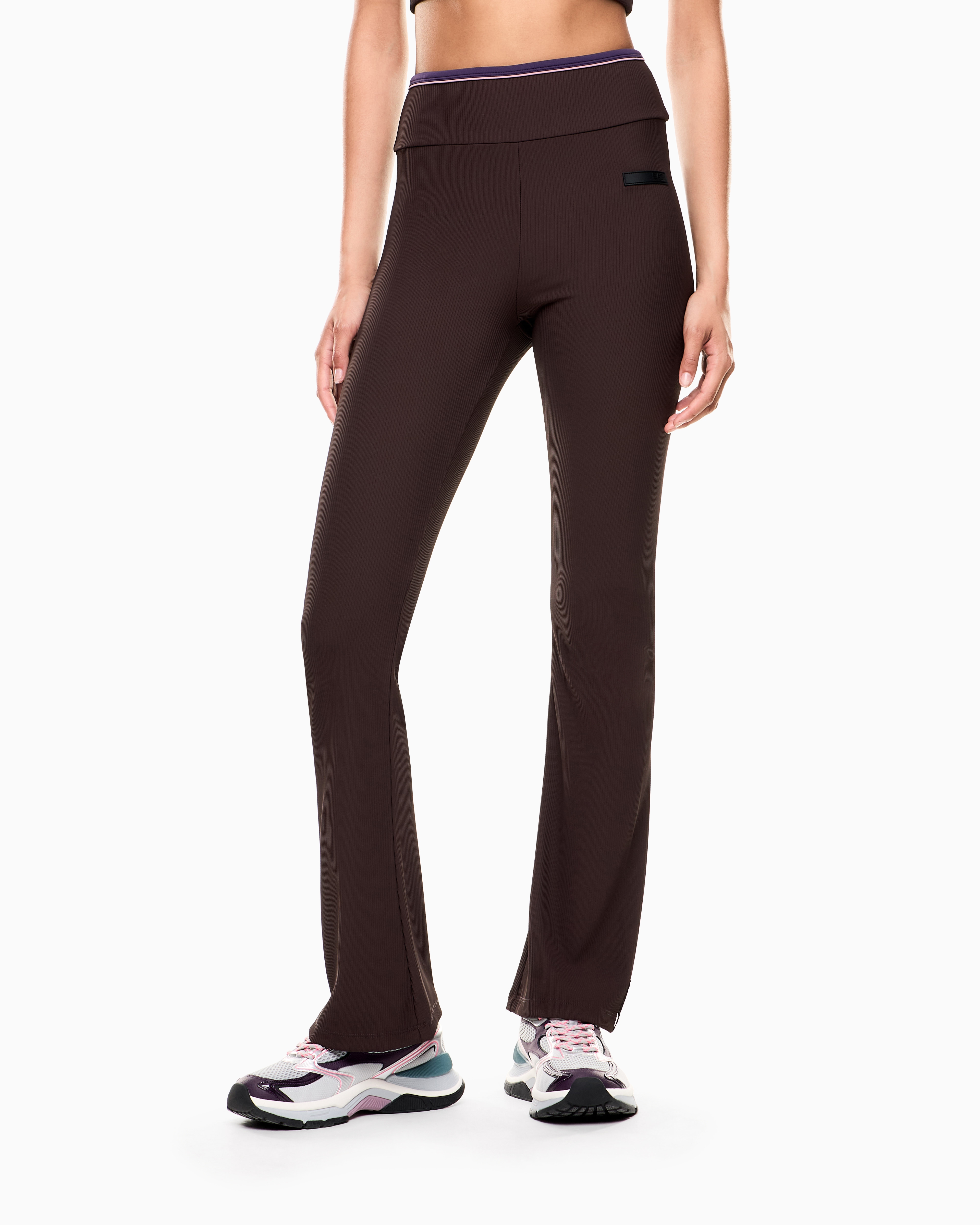 Ea7 Dynamic Athlete Leggings In Vigor7 Technical Fabric In Brown