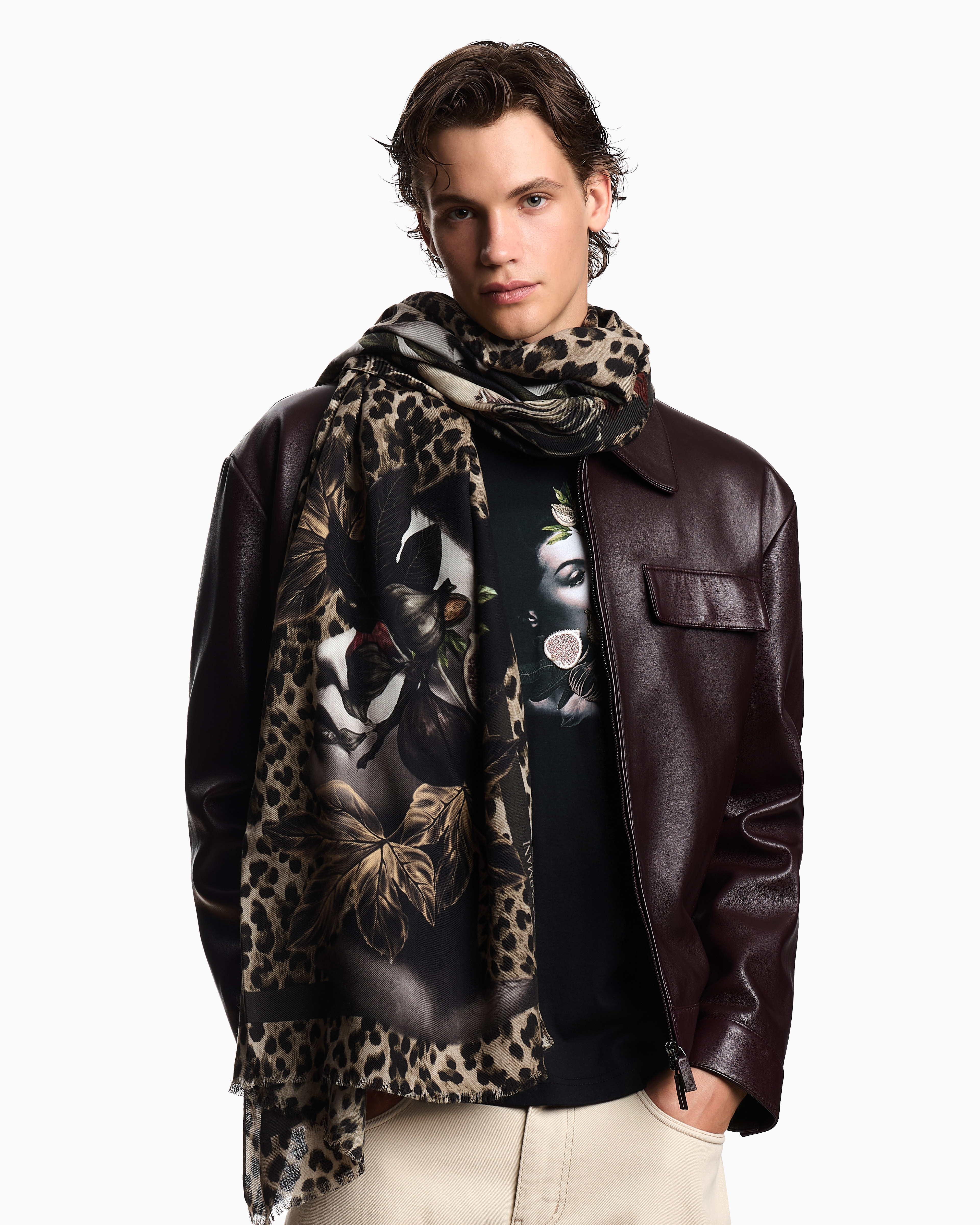 スカーフ ARMANI EXCHANGE Woman Scarf Black XW000080AF10519 UC001 ARMANI EXCHANGE Scarves and mufflers for Women | Online Sale