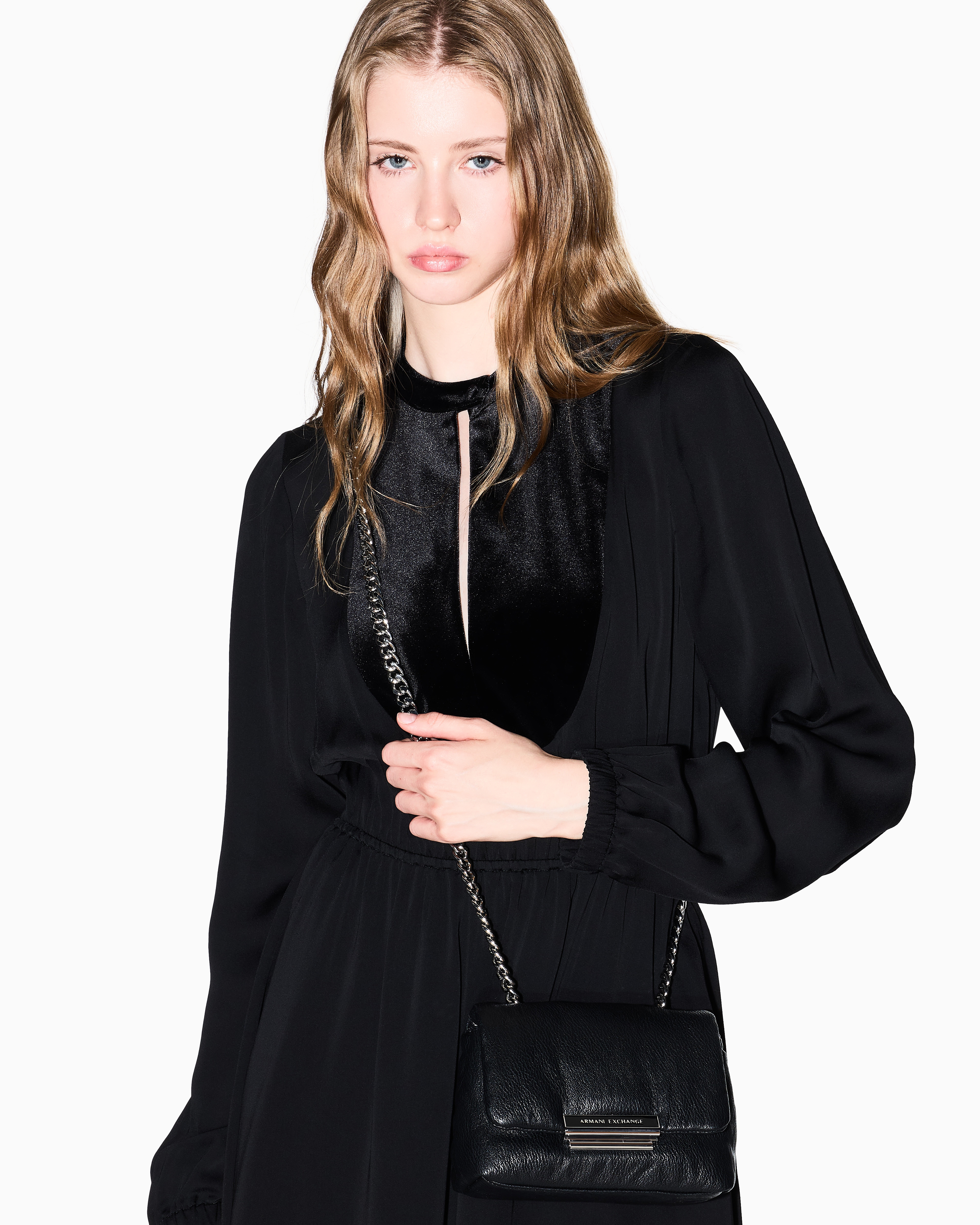Shoulder bag with metal details